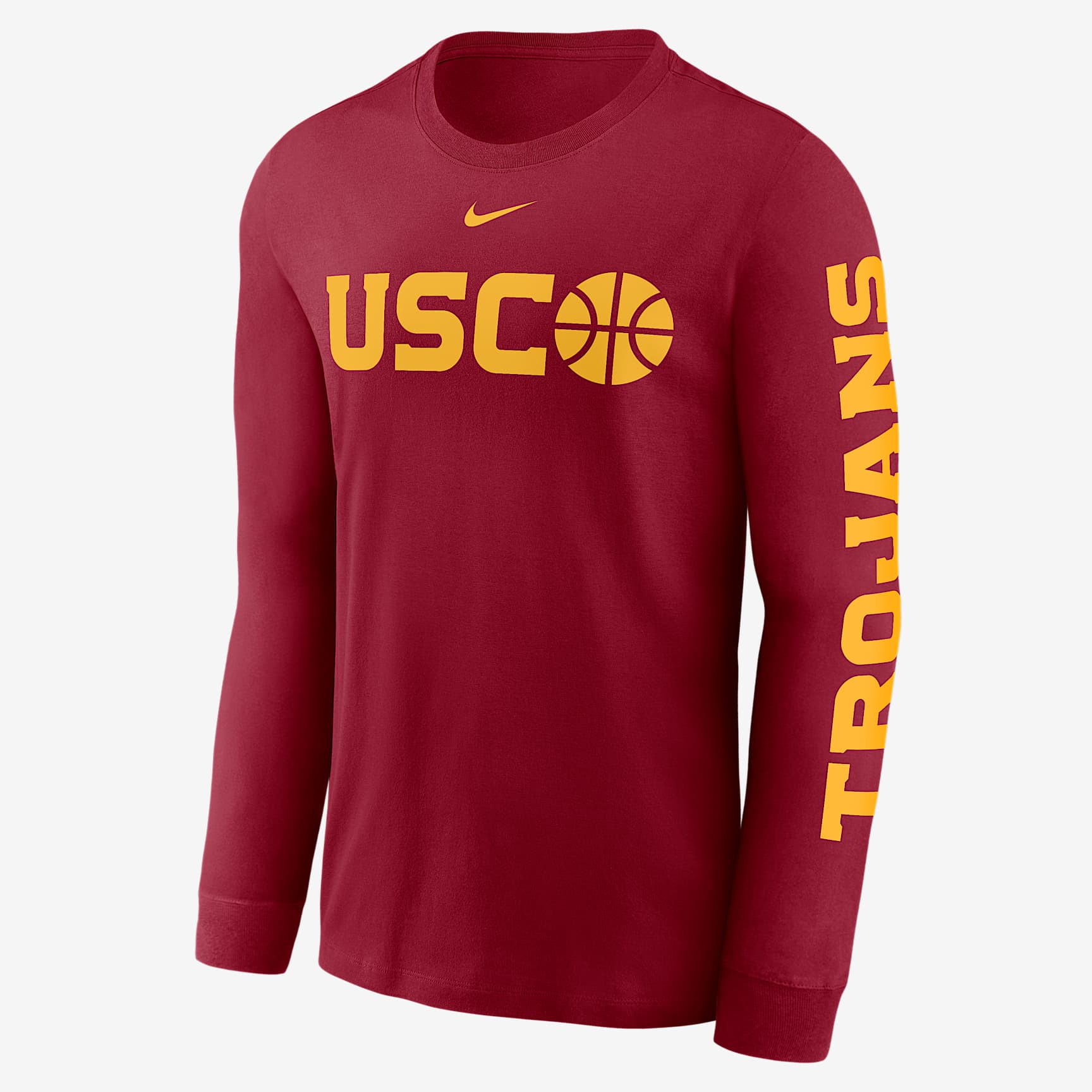 USC Trojans Basketball Icon Men's Nike College Long-Sleeve T-Shirt
