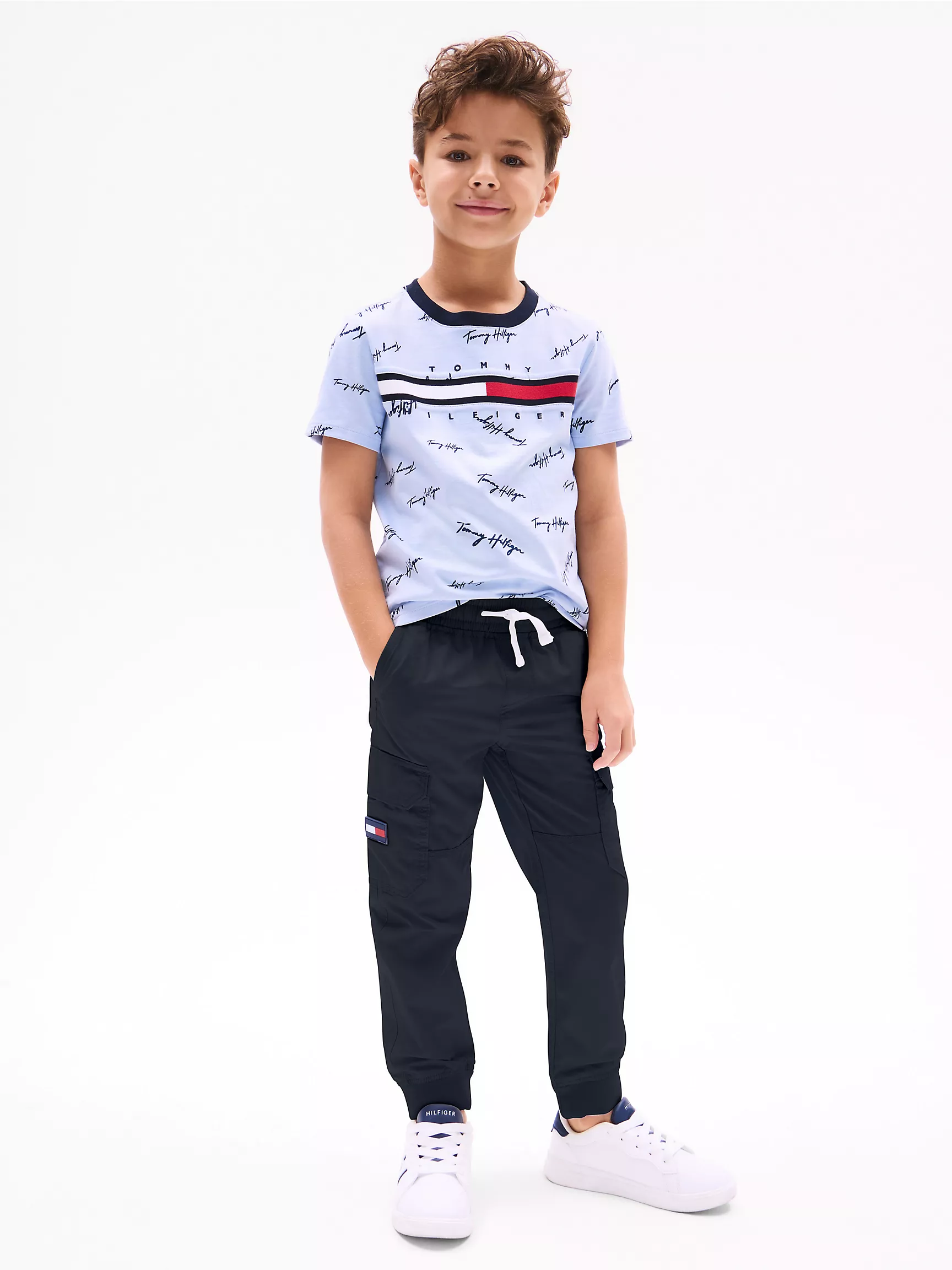 Брюки для мальчика Tommy Hilfiger, Детские эластичные джоггеры-карго