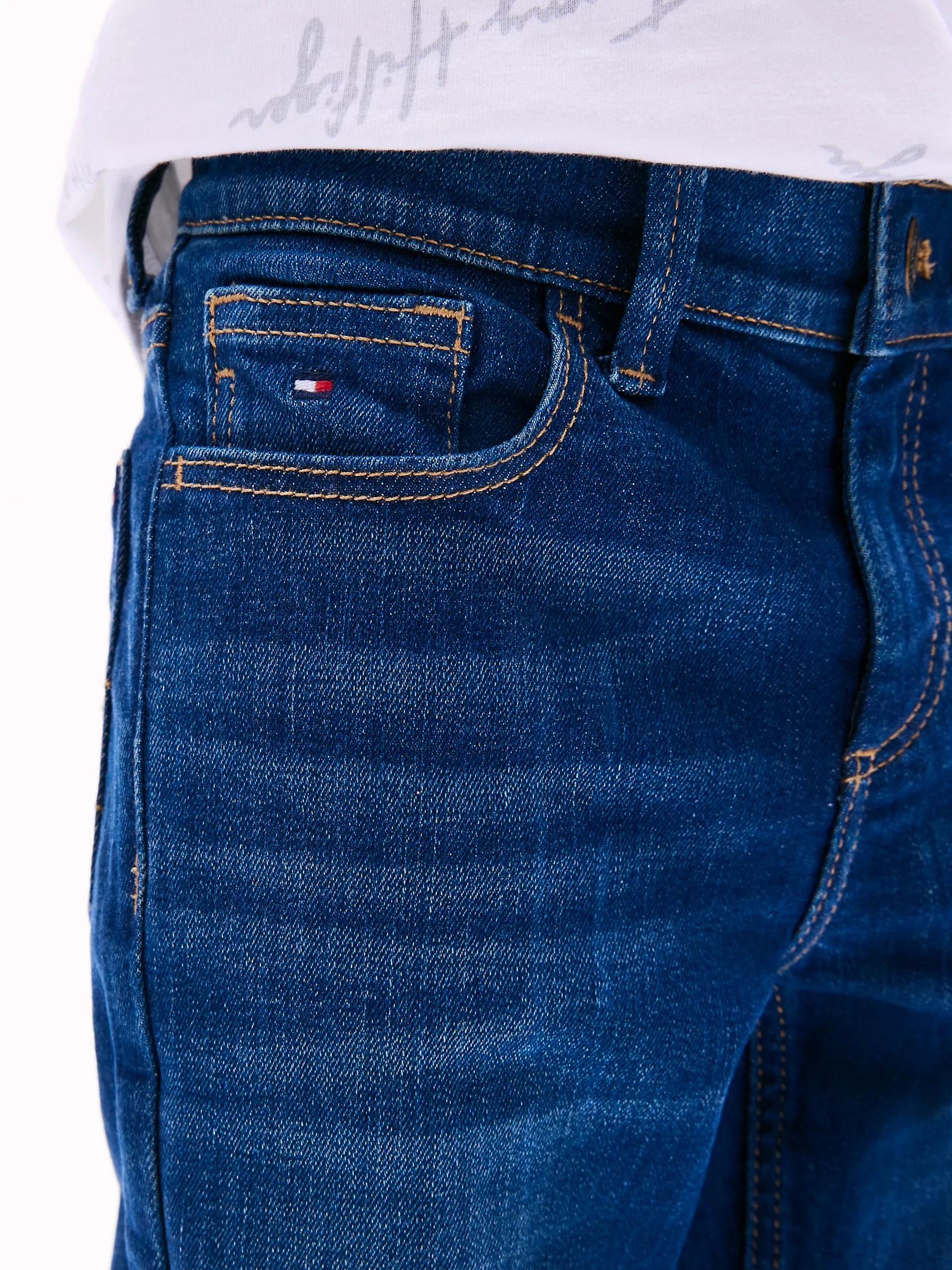 Джинсы для мальчиков Tommy Hilfiger, Детские эластичные джинсы приталенного кроя