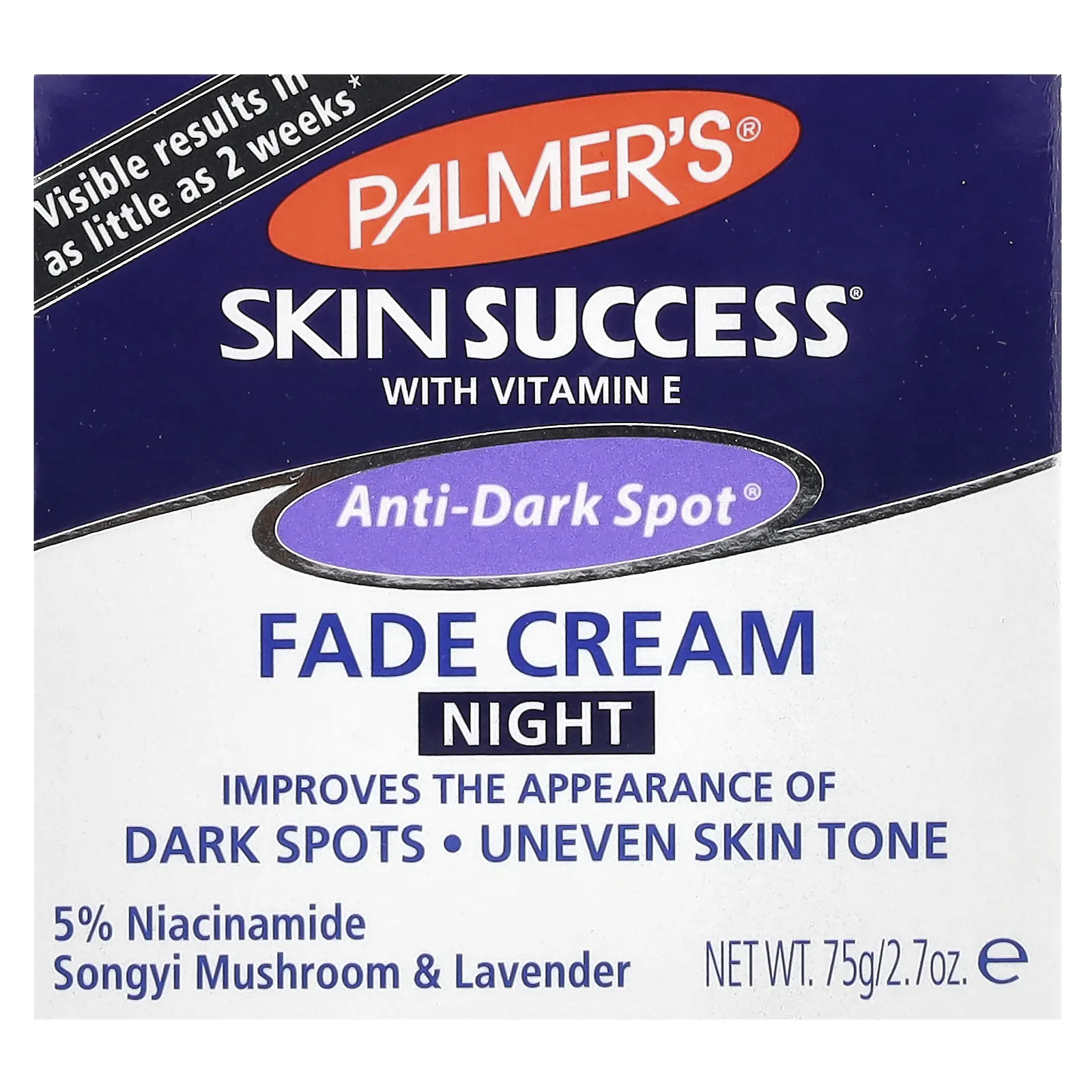 Palmer's, Skin Success with Vitamin E, Крем против исчезновения темных пятен, ночной, 2,7 унции (75 г)