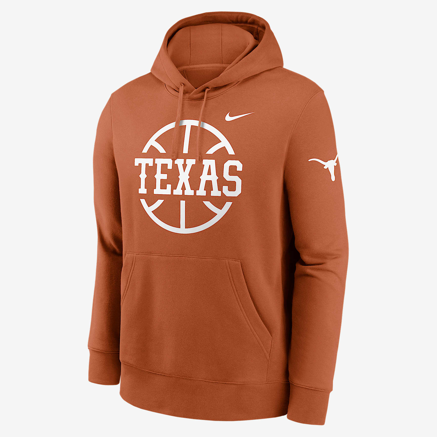 Texas Longhorns Club Basketball Icon Men's Nike College Pullover Hoodie
