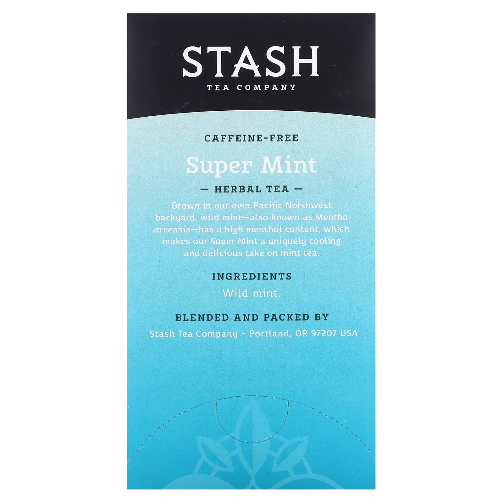 Stash Tea, Herbal Tea, Super Mint, без кофеина, 18 чайных пакетиков, 18 г (0,6 унции)