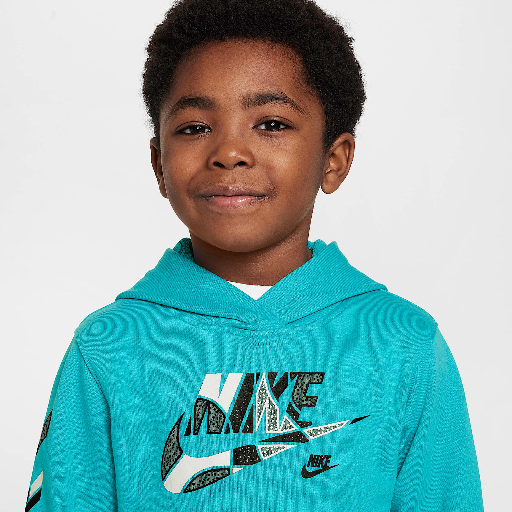 Nike Sportswear "Outside the Lines" Little Kids' French Terry Pullover Hoodie