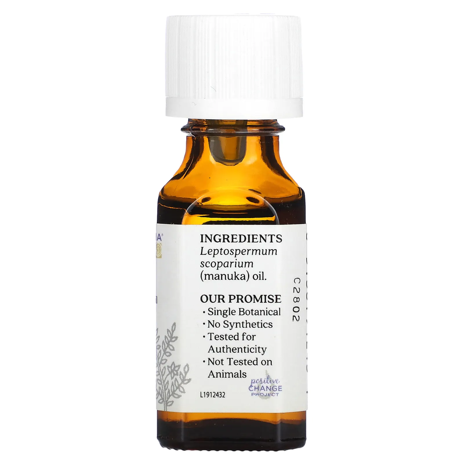 Aura Cacia, Чистое эфирное масло манука, 15 мл (0,5 жидк. Унции)