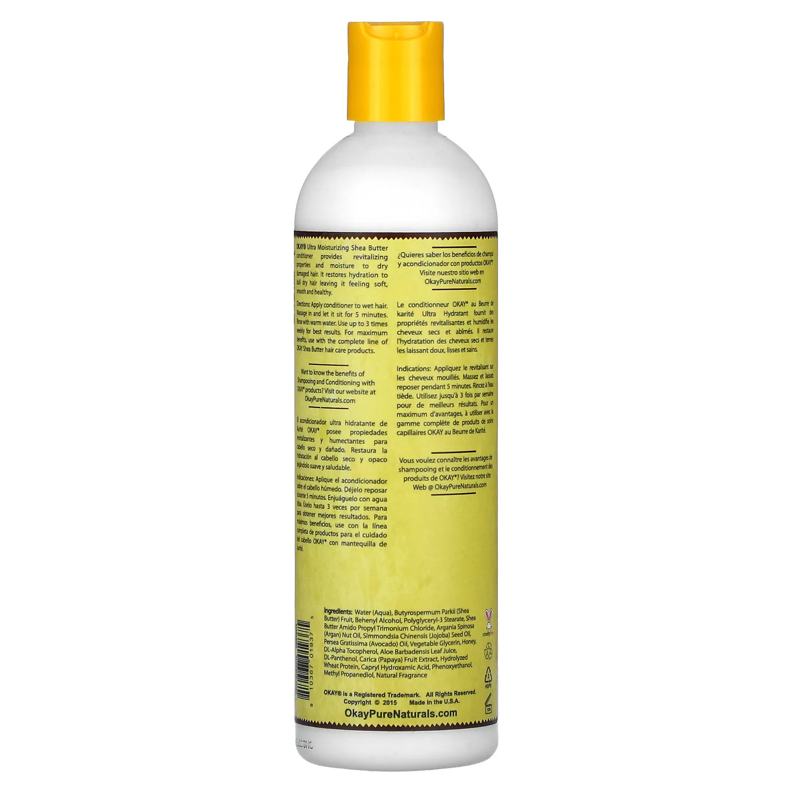 Okay Pure Naturals, Ультраувлажняющий кондиционер с маслом ши, 355 мл (12 жидк. Унций)