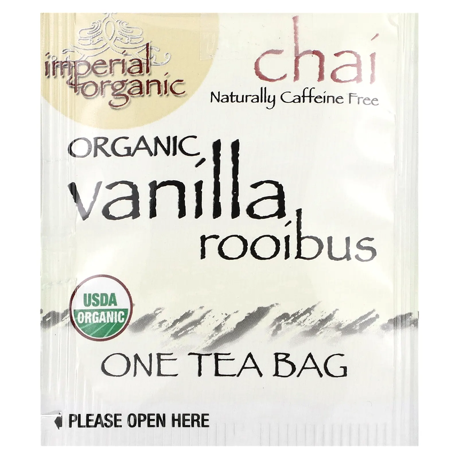 Uncle Lee's Tea, Imperial Organic Vanilla Rooibos Chai, без кофеина, 18 чайных пакетиков, 32,4 г (1,14 унции)