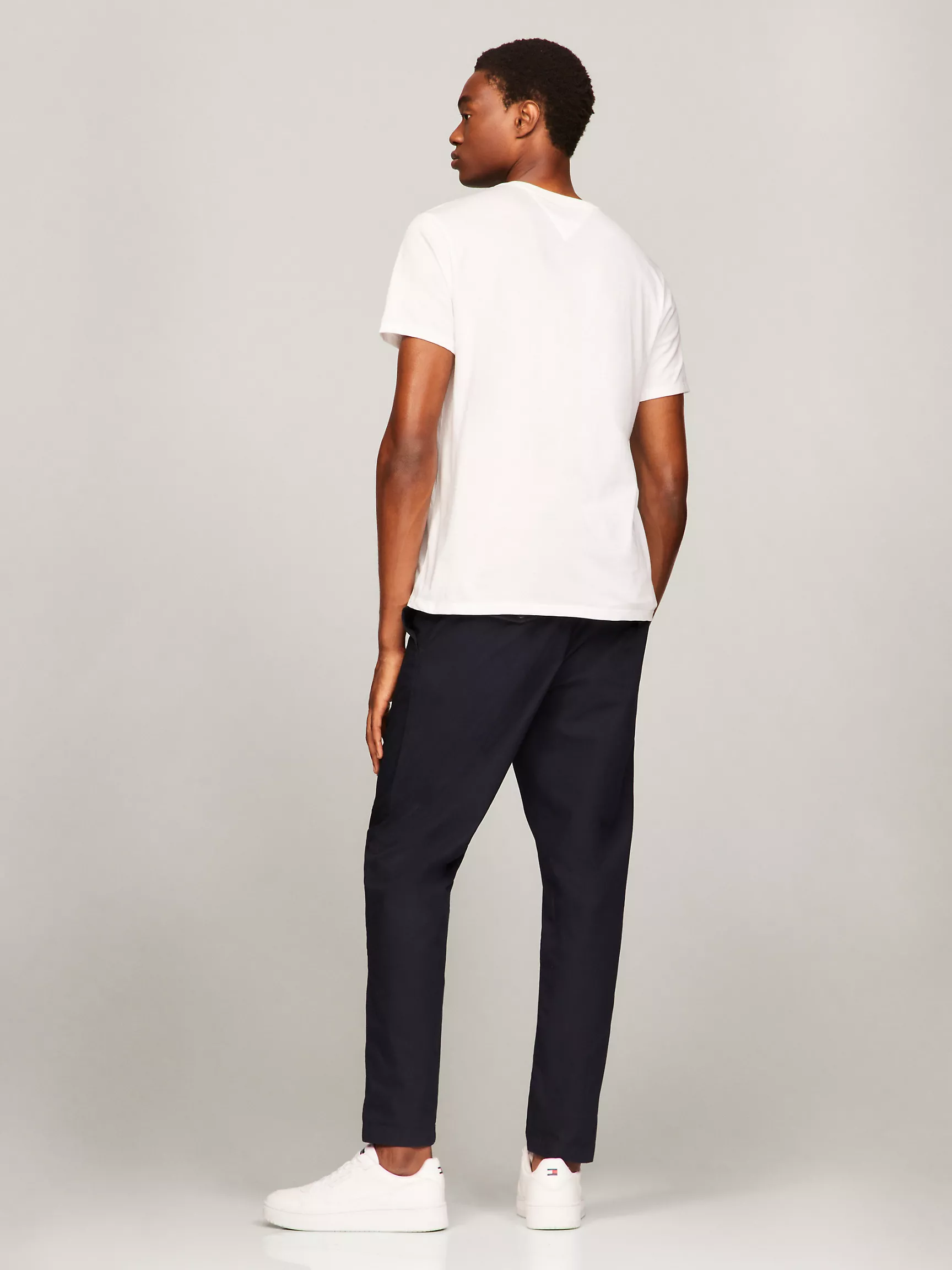 Мужская футболка Tommy Hilfiger, Футболка с вышитым логотипом Hilfiger Icon