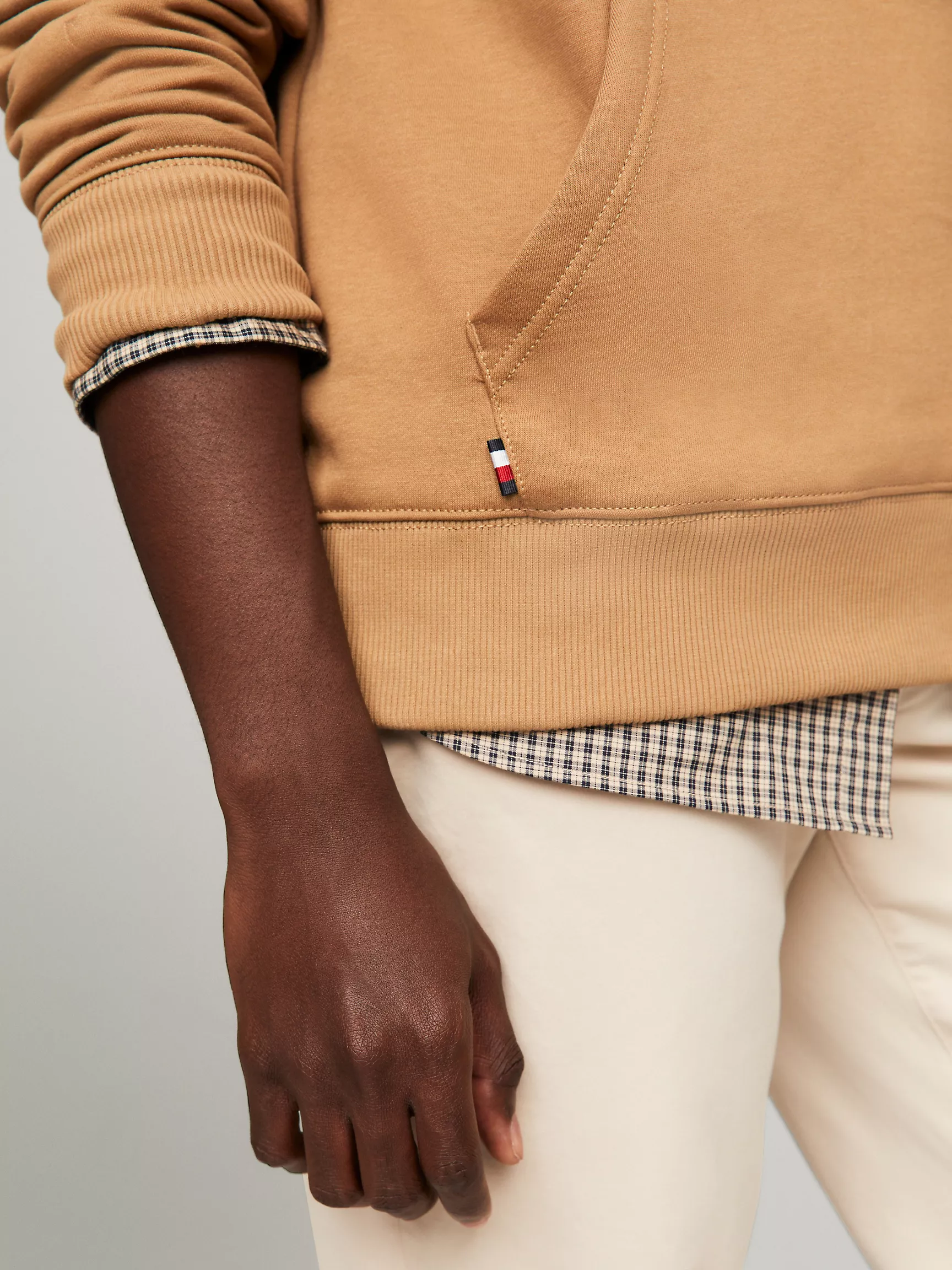 Мужская толстовка Tommy Hilfiger, Флисовый свитшот на четвертной молнии