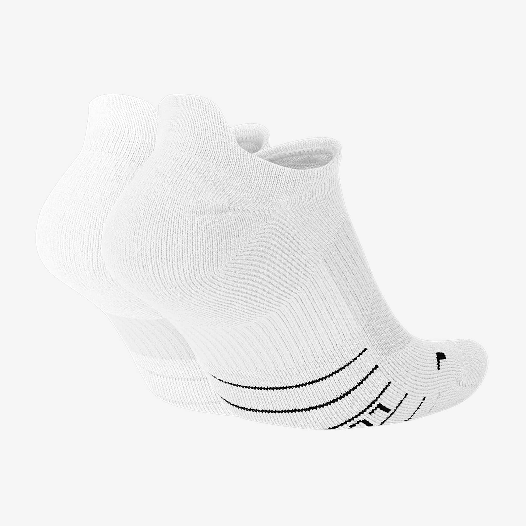 Nike Multiplier Running No-Show Socks (2 Pairs)