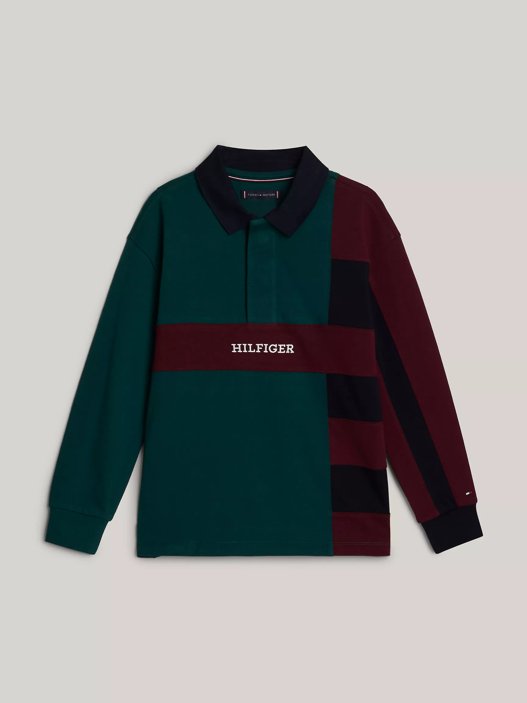 Рубашка-поло для мальчиков Tommy Hilfiger, Детское поло в стиле colorblock
