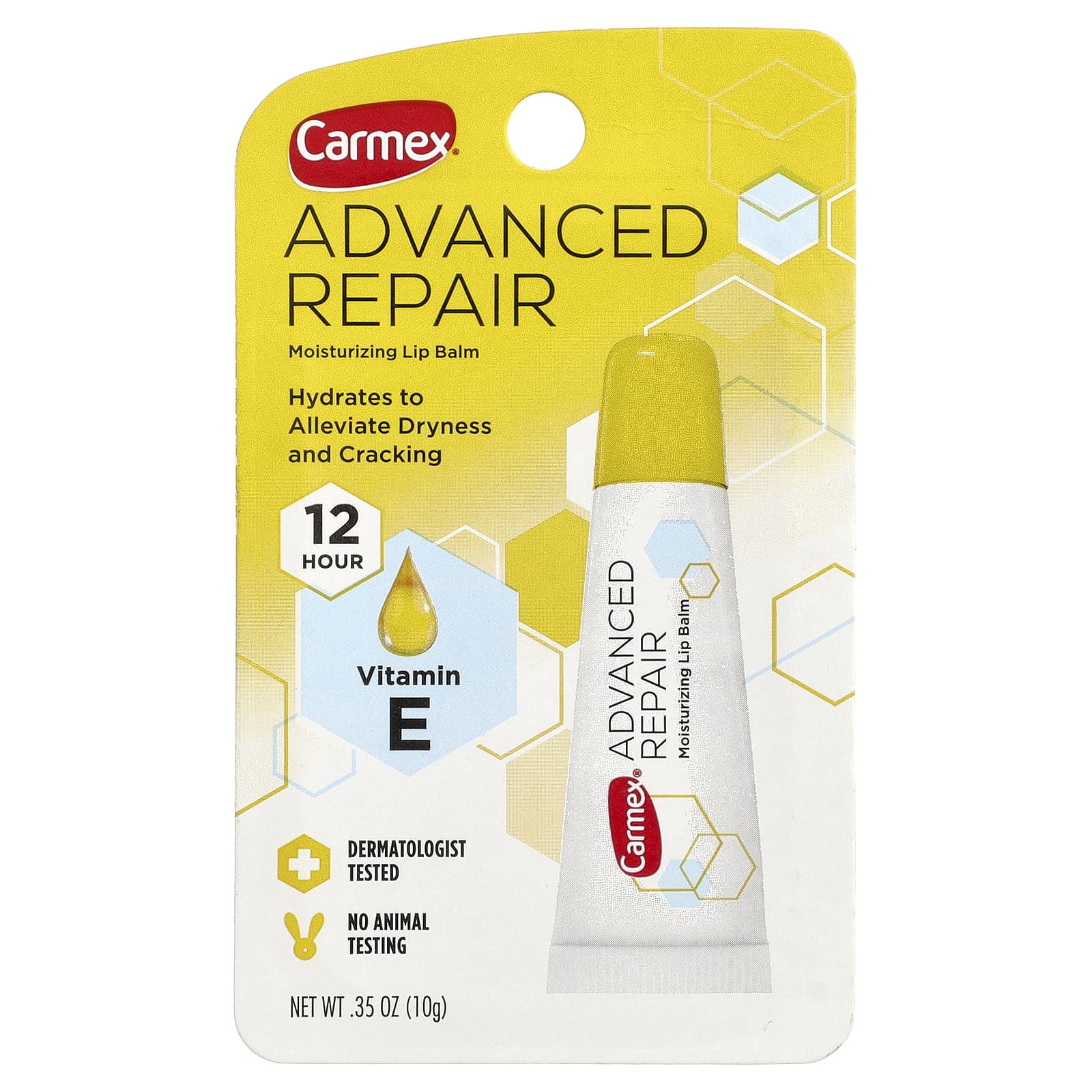 Carmex, Advanced Repair, увлажняющий бальзам для губ, 10 г (0,35 унции)