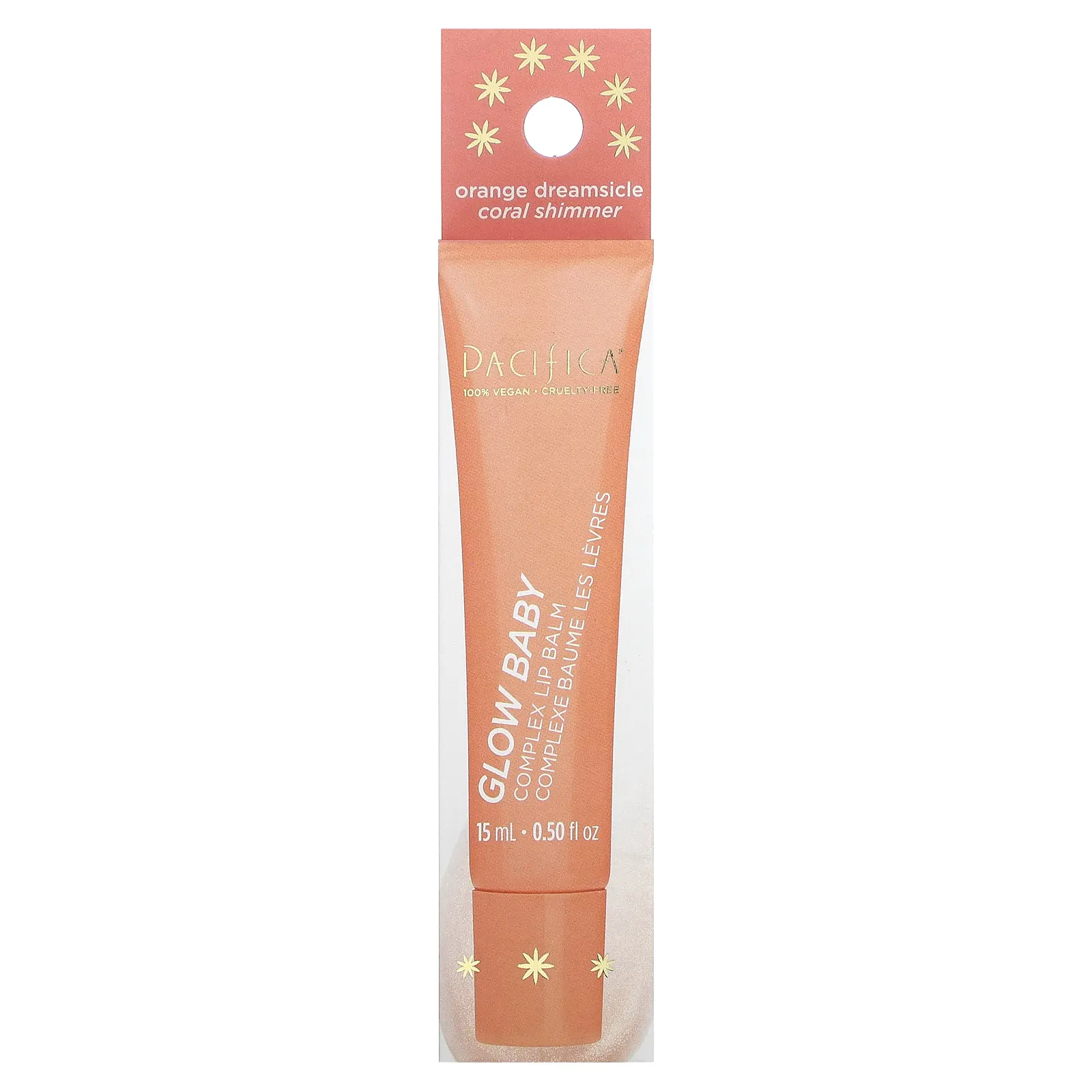 Pacifica, Glow Baby, комплексный бальзам для губ, апельсин Dreamsicle, 15 мл (0,50 жидк. Унции)