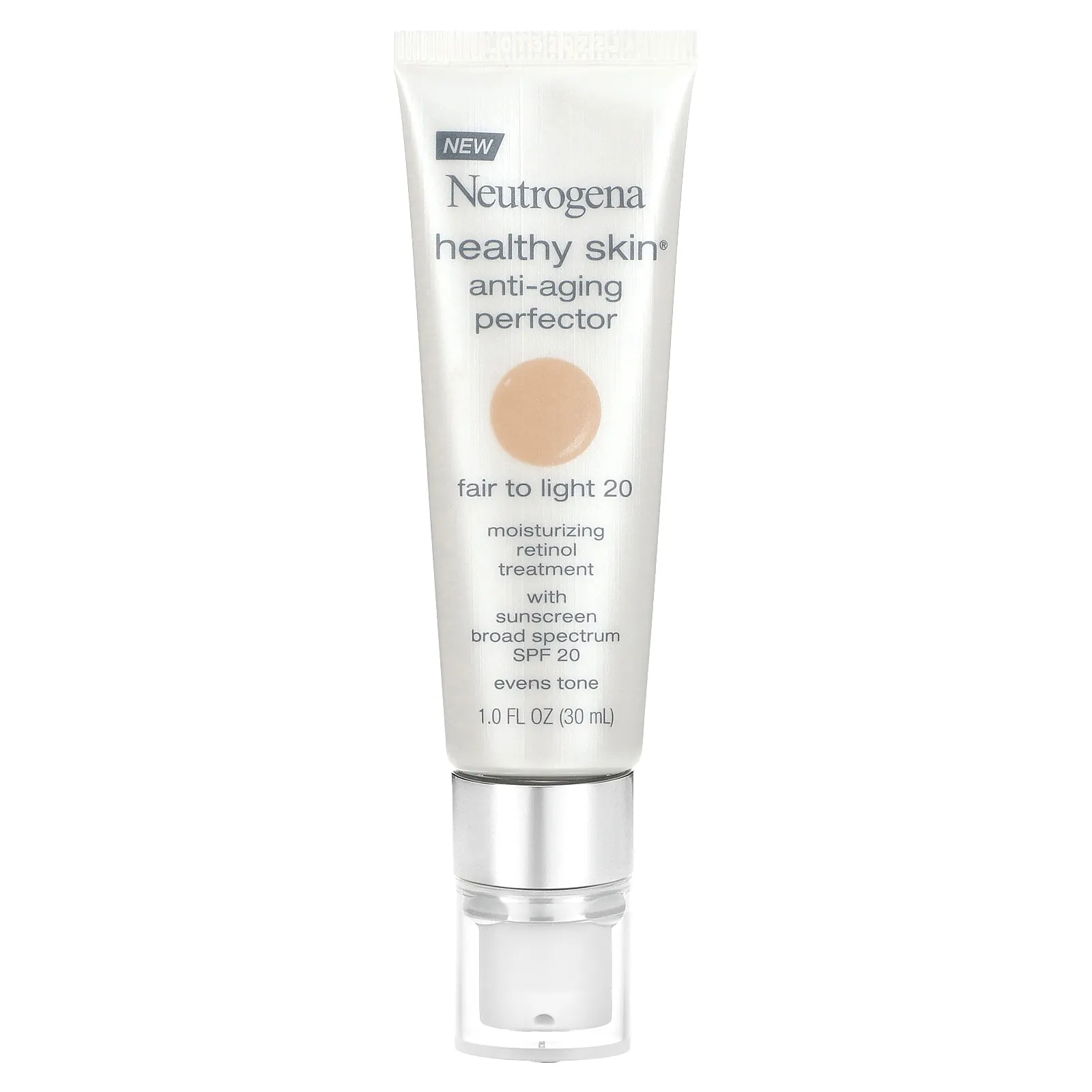 Neutrogena, Anti-Aging Perfector для здоровой кожи, SPF 20, от светлого до светлого 20, 30 мл (1 жидк. Унция)