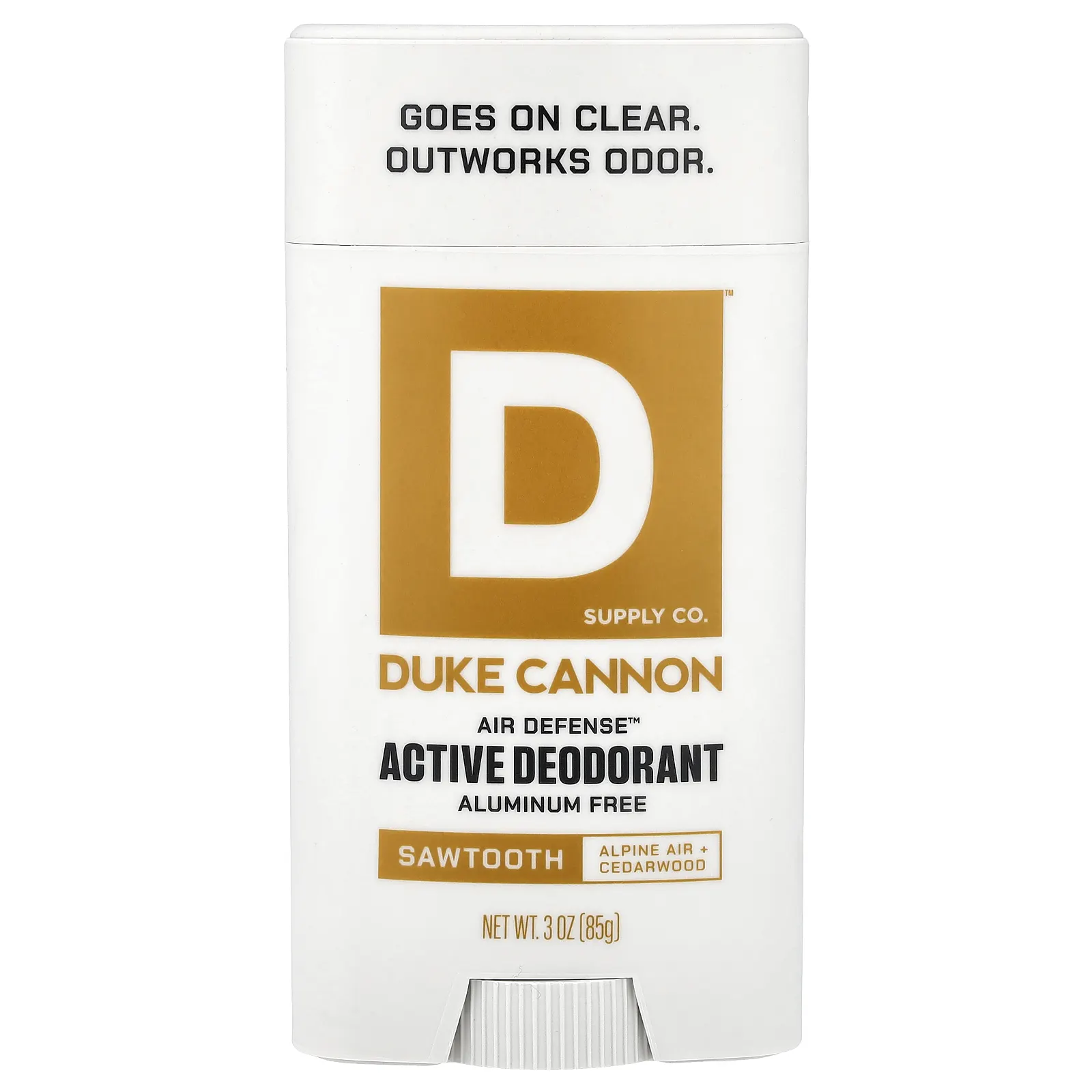 Duke Cannon Supply Co., Air Defense™, активный дезодорант, без алюминия, пилообразная форма, 85 г (3 унции)