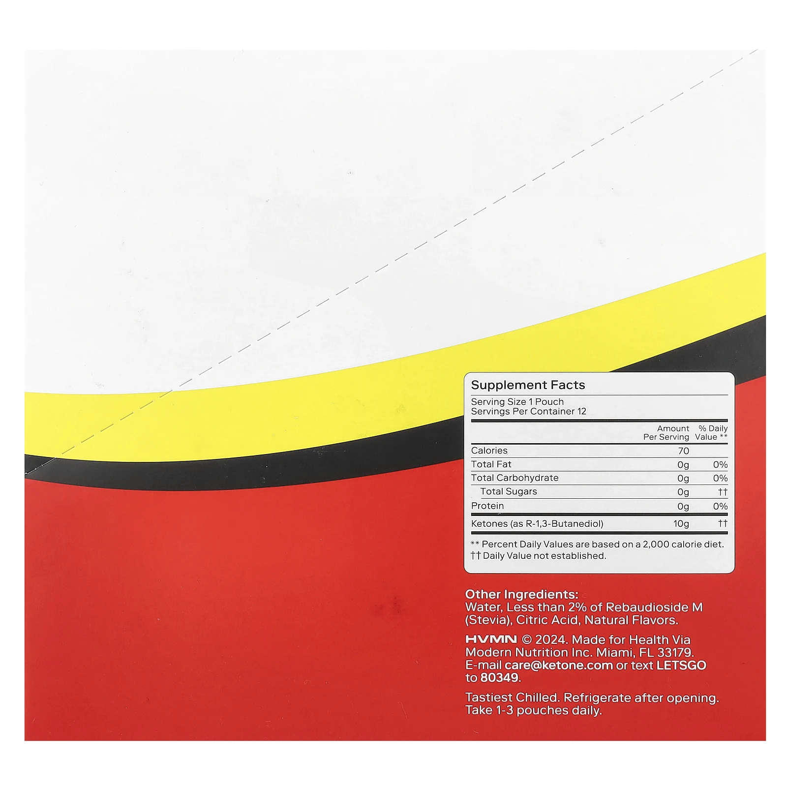 Ketone-IQ, High Performance Energy, Original, 10 г, 12 пакетиков по 59 мл (2 жидк. Унции)