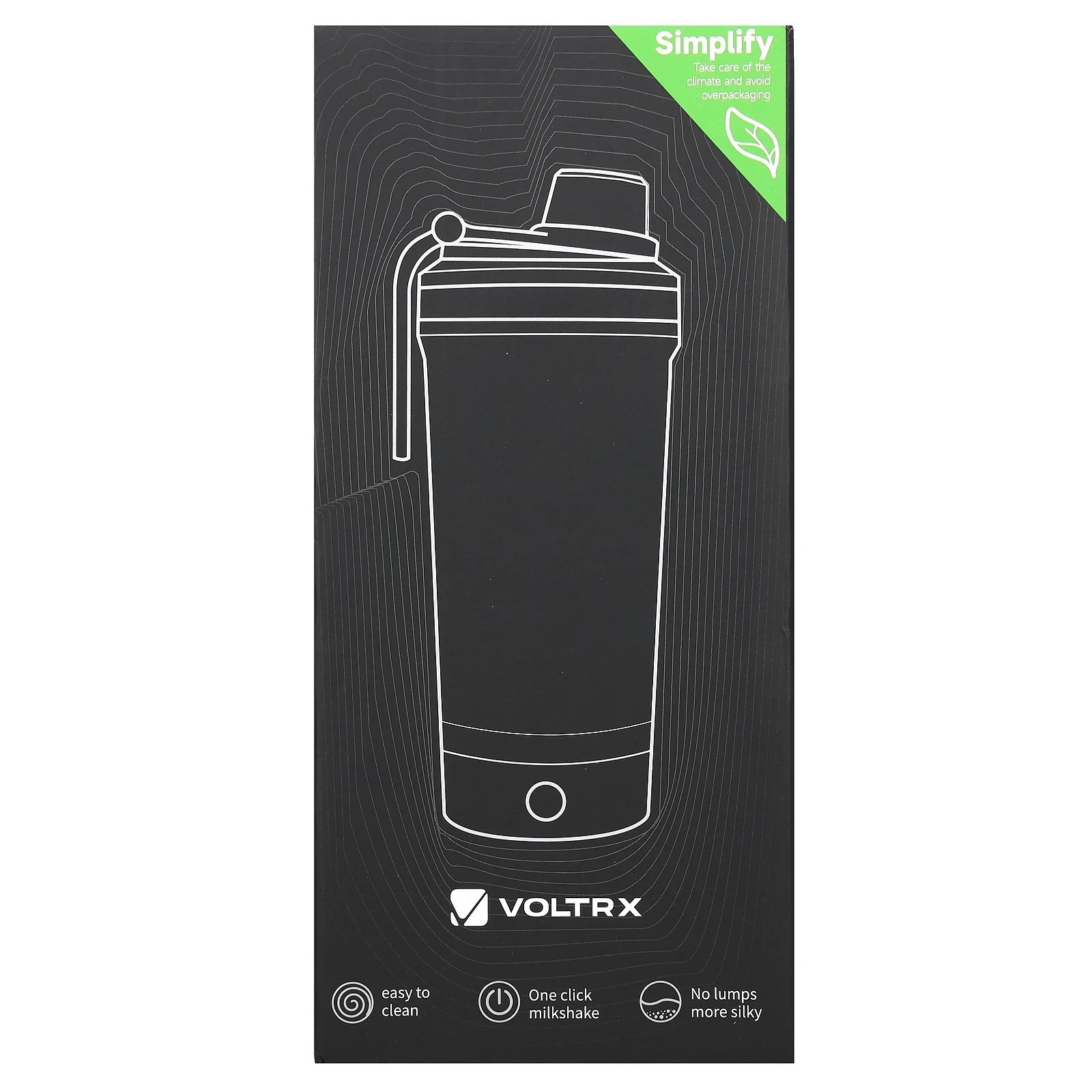 Voltrx, галлий, бутылка-шейкер для электрошейкер, апельсин, 700 мл (24 унции)