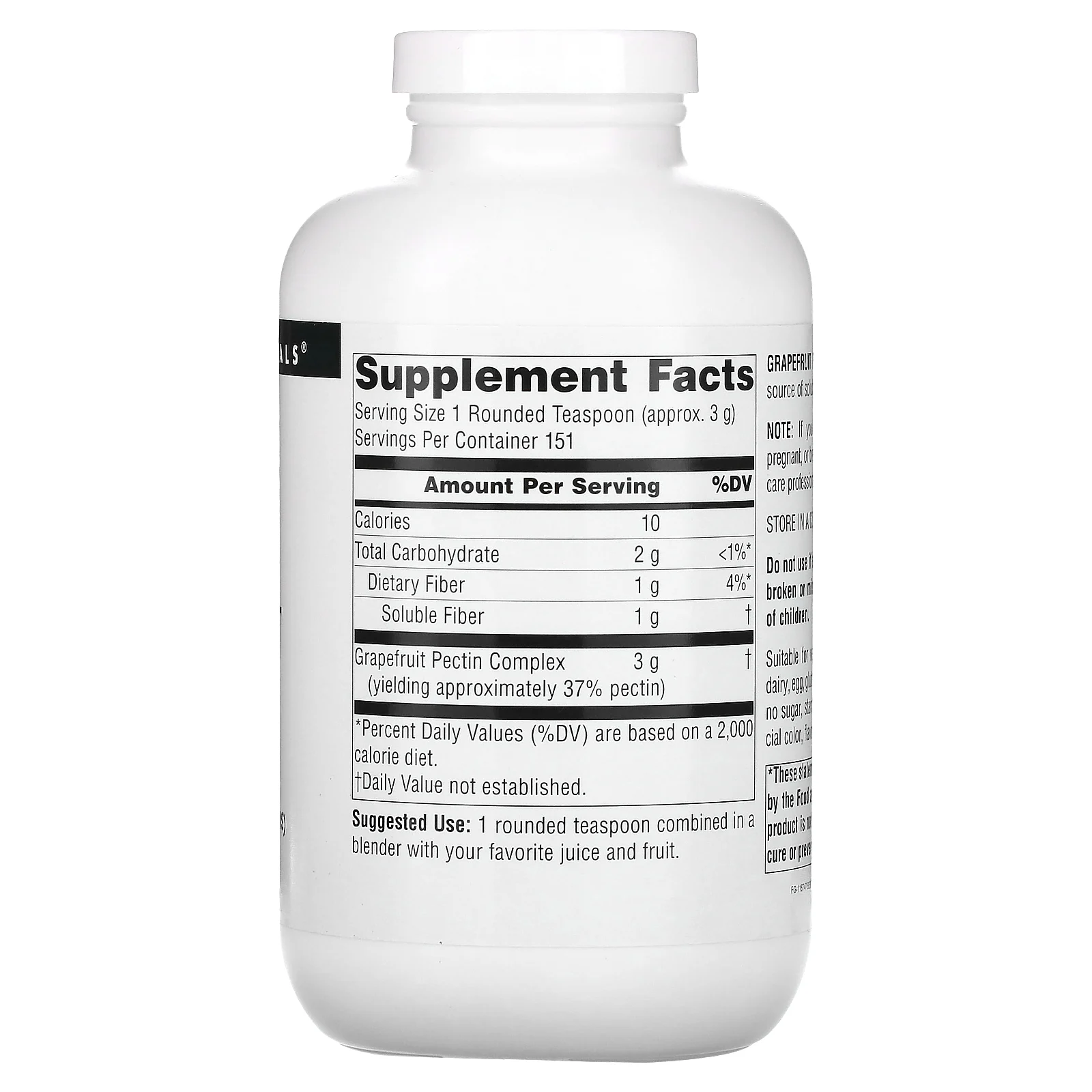 Source Naturals, порошок из пектина грейпфрута, 453,6 г (16 унций)