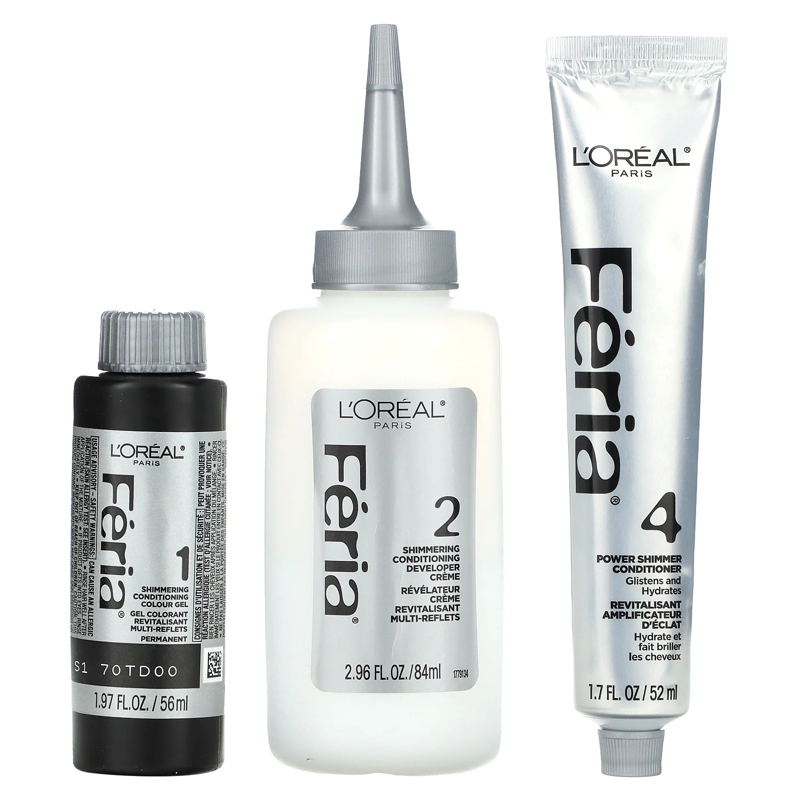 L'Oréal, Feria, многогранный мерцающий оттенок, S1, дымчатое серебро, для 1 применения