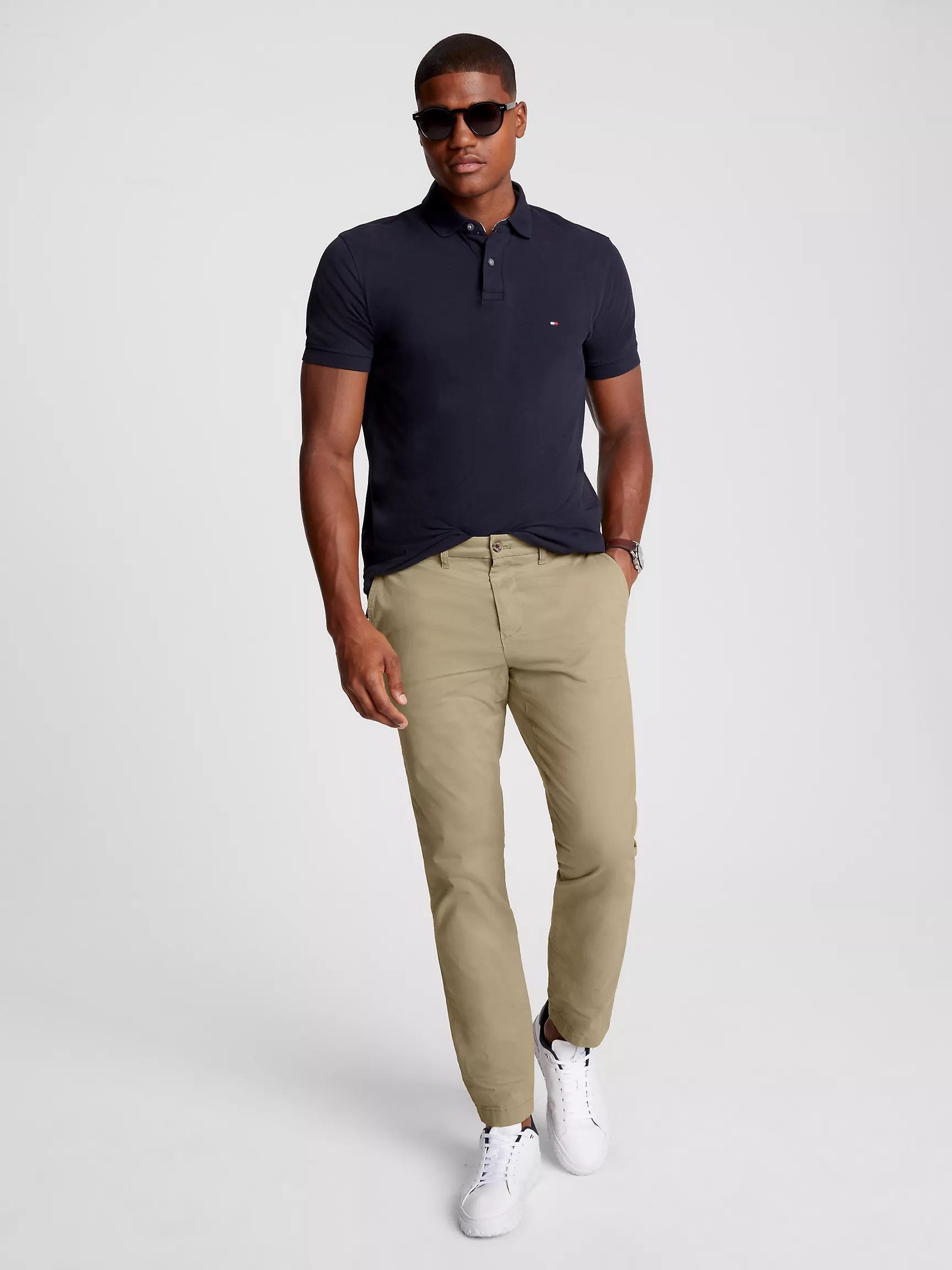 Мужские брюки Tommy Hilfiger, Приталенные эластичные брюки чинос THFlex