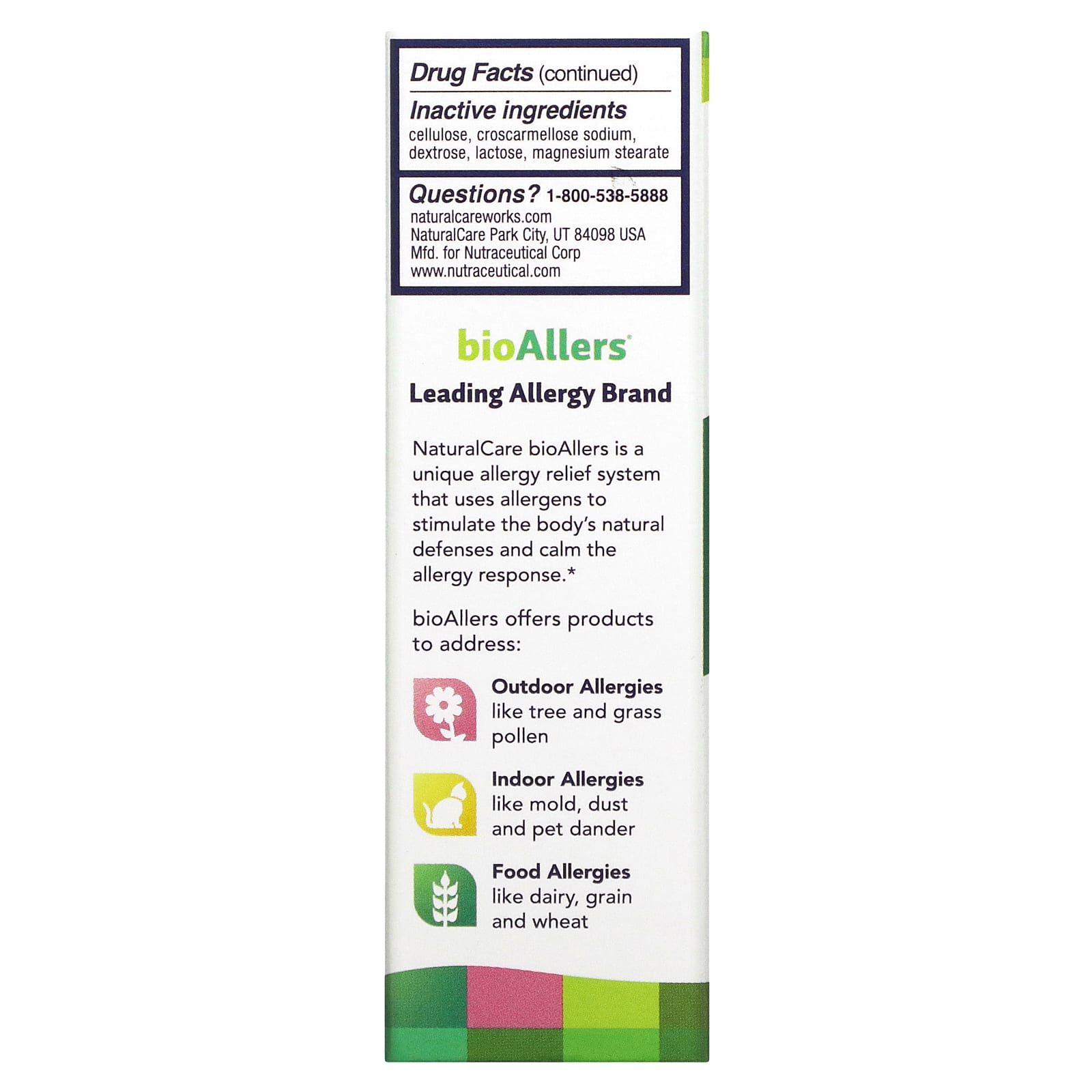 NaturalCare, BioAllers, лечение домашней аллергии, 60 таблеток