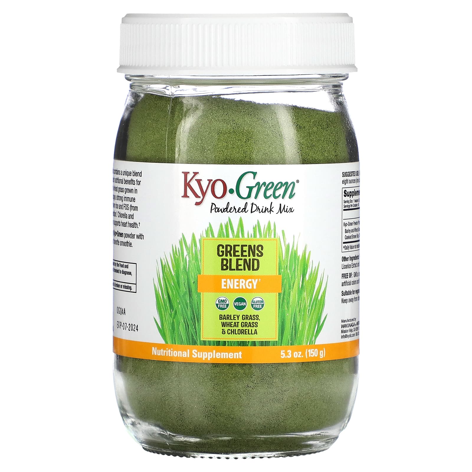 Kyolic, Kyo-Green, сухая смесь для напитка 5,3 унции (150 г)
