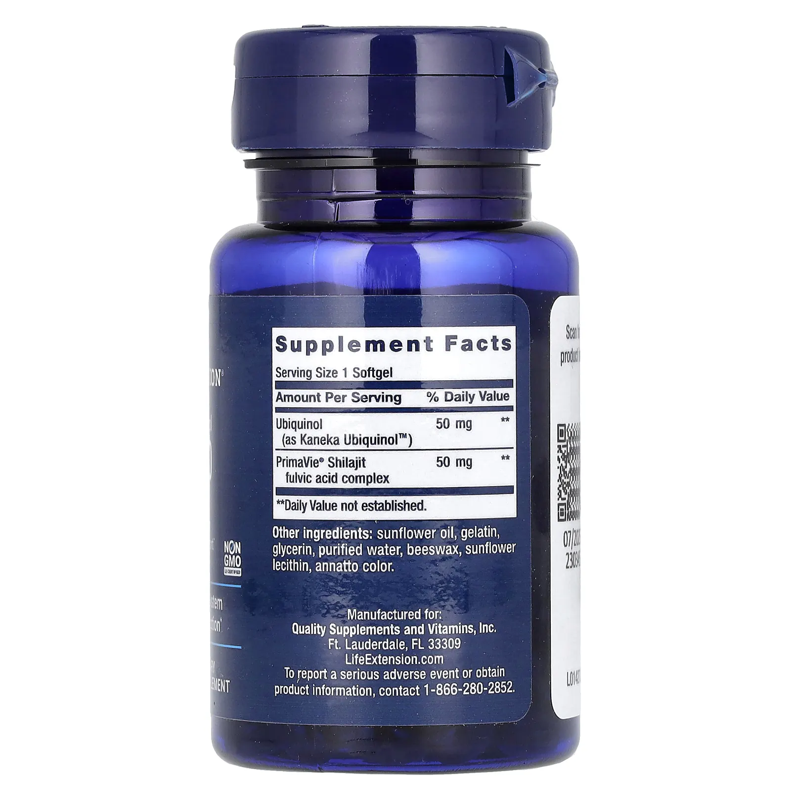 Life Extension, суперубихинол коэнзим Q10 с улучшенной поддержкой митохондрий, 50 мг, 30 капсул