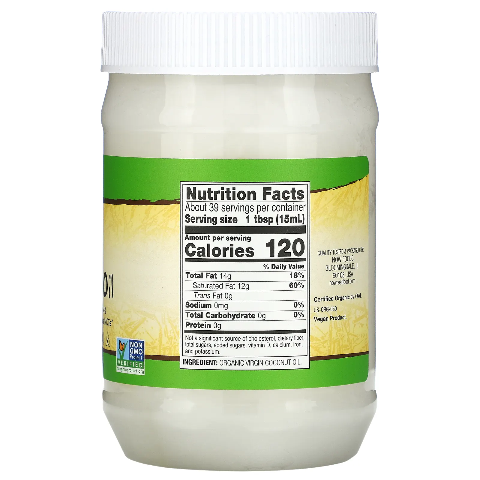 NOW Foods, Real Food, органическое кокосовое масло холодного отжима, 591 мл (20 жидк. унций)