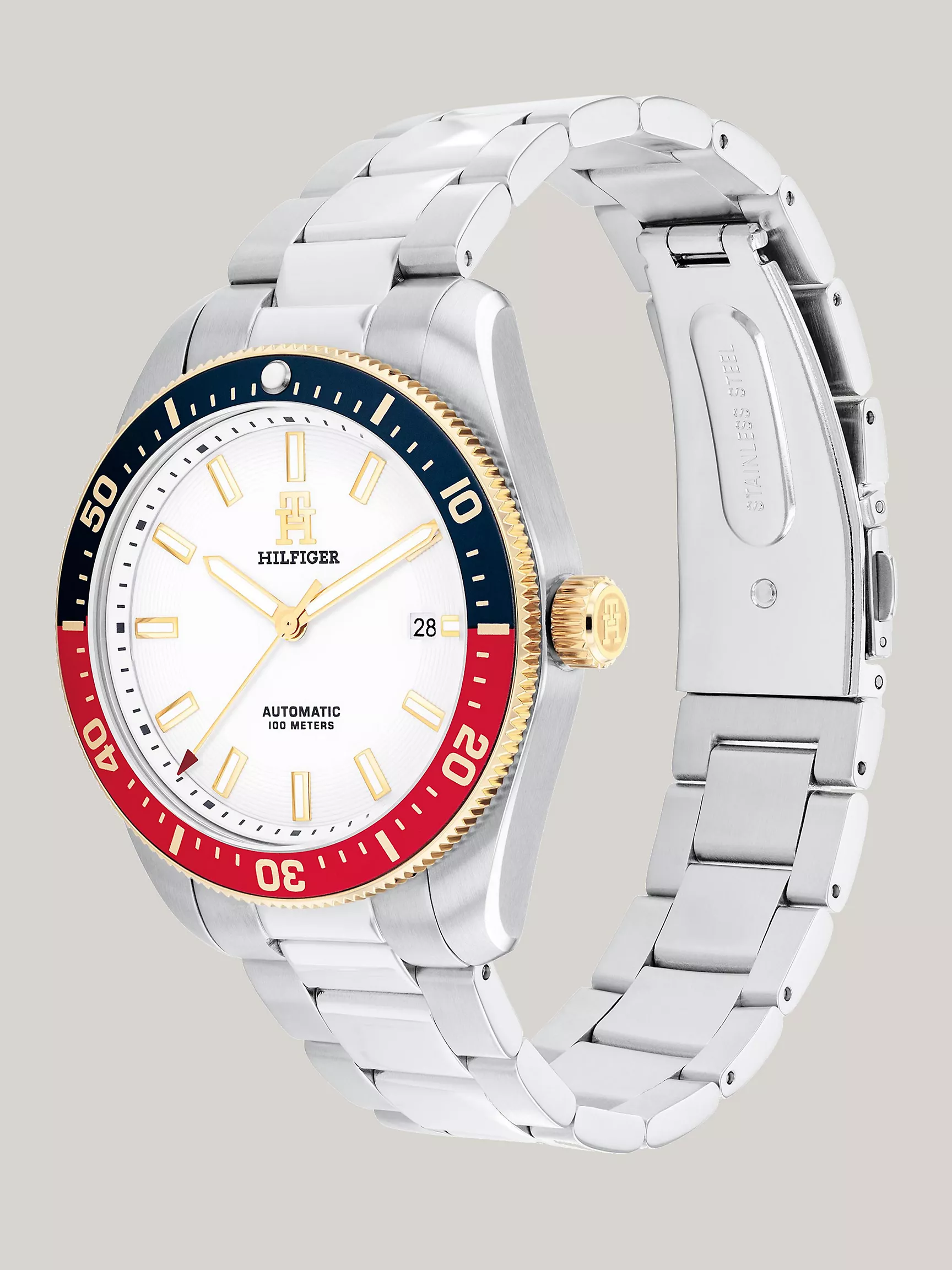 Мужские часы Tommy Hilfiger, Автоматические дайверские часы 40 мм Signature