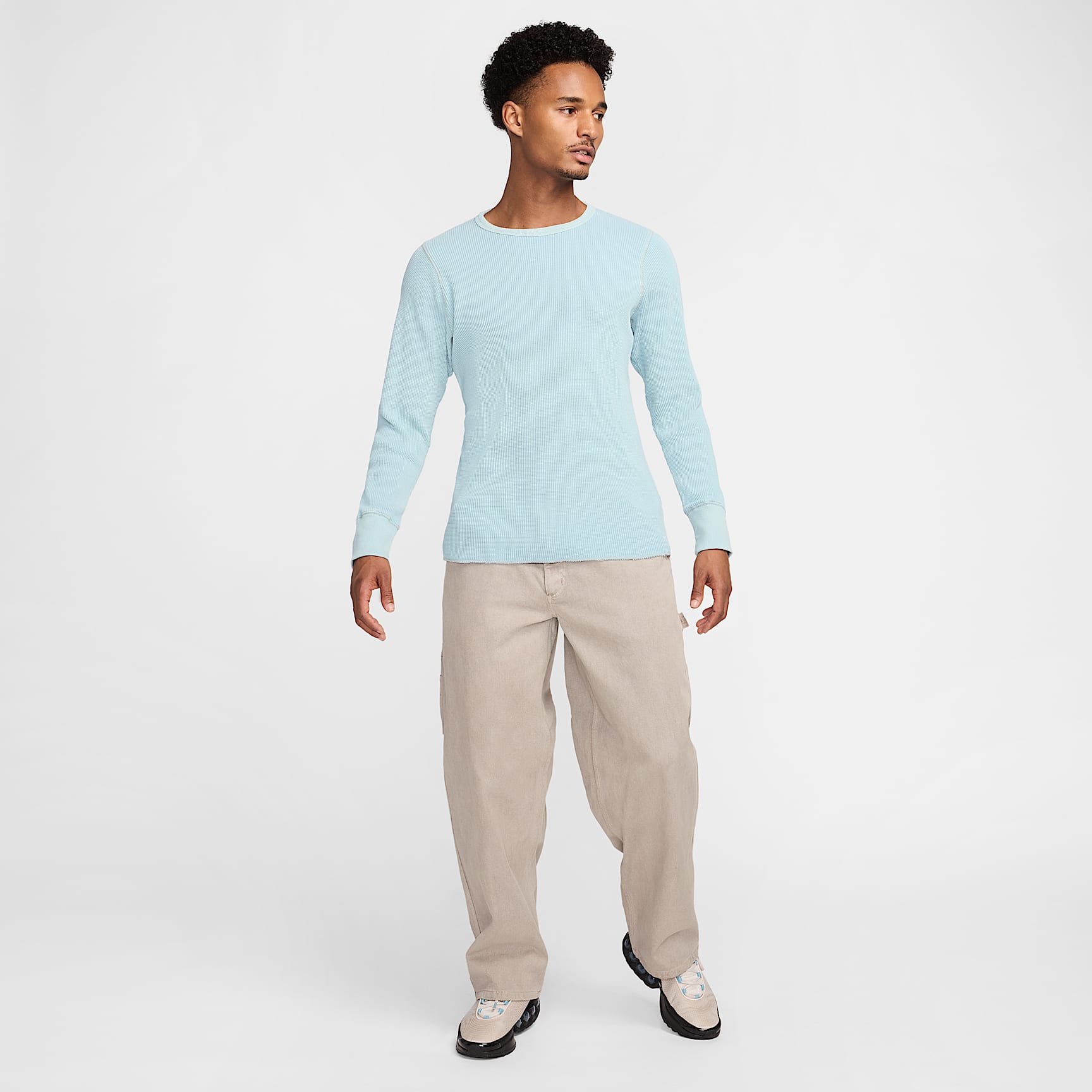 Nike Life Men's Heavyweight Waffle Long-Sleeve Top