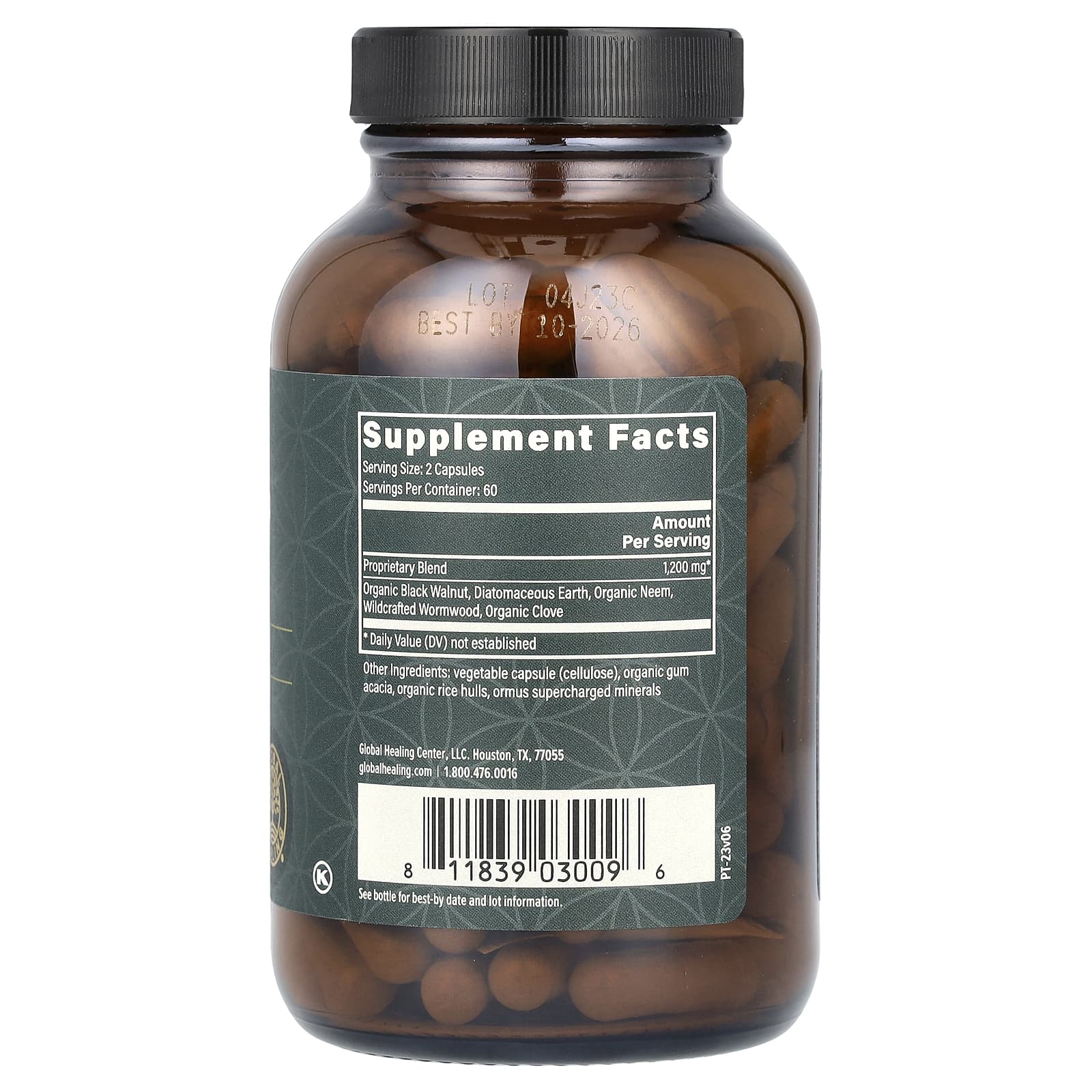 Global Healing, Paratrex, 120 капсул