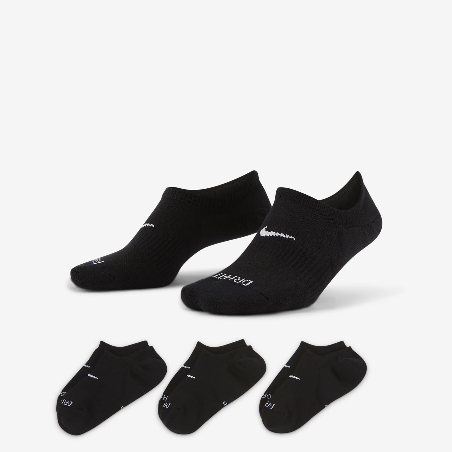 Nike Everyday Plus Cushioned Women's Training Footie Socks (3 Pairs)