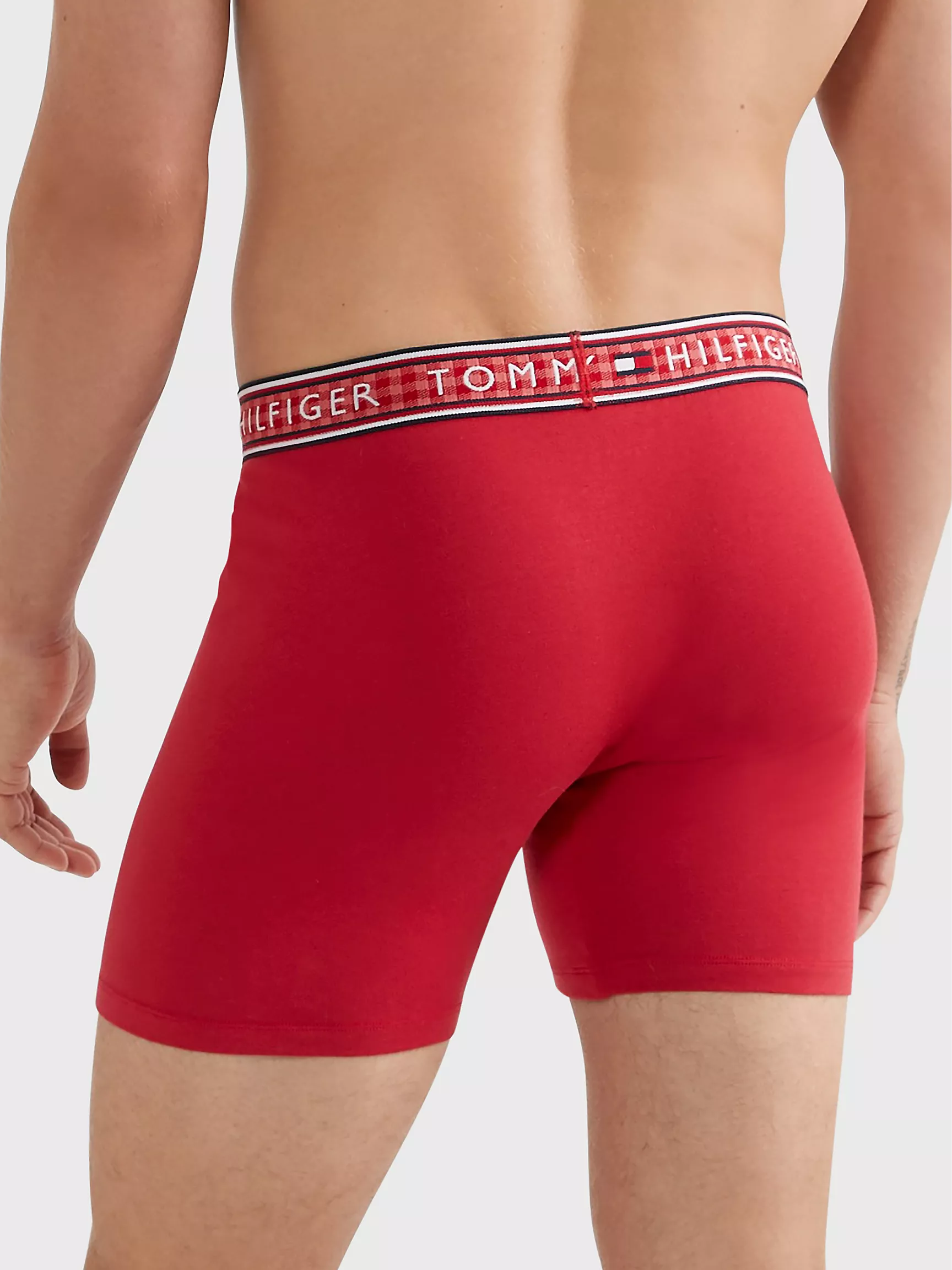 Мужское нижнее белье Tommy Hilfiger, Хлопковые эластичные боксеры-брифы (набор 3 шт.)