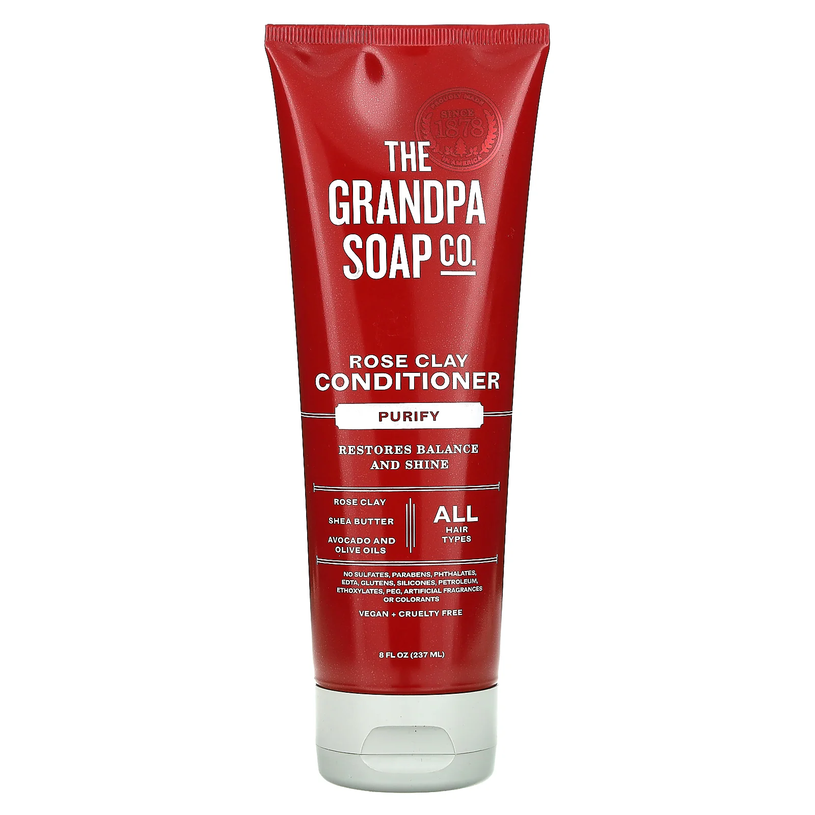The Grandpa Soap Co., кондиционер с розовой глиной, очищение, 237 мл (8 жидк. унций)