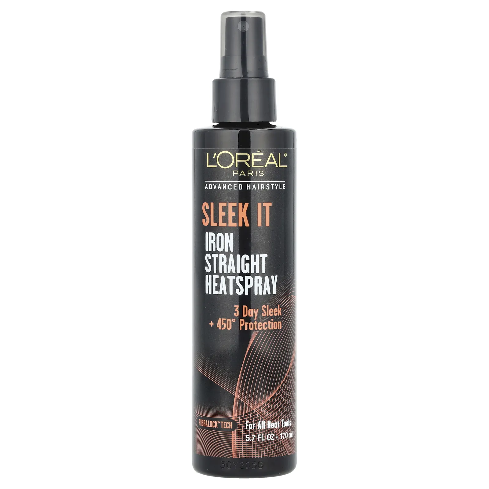 L'Oréal, Advanced Hairstyle, Sleek It Iron Straight Heatspray, термозащитный разглаживающий спрей для волос, 170 мл (5,7 жидк. унции)