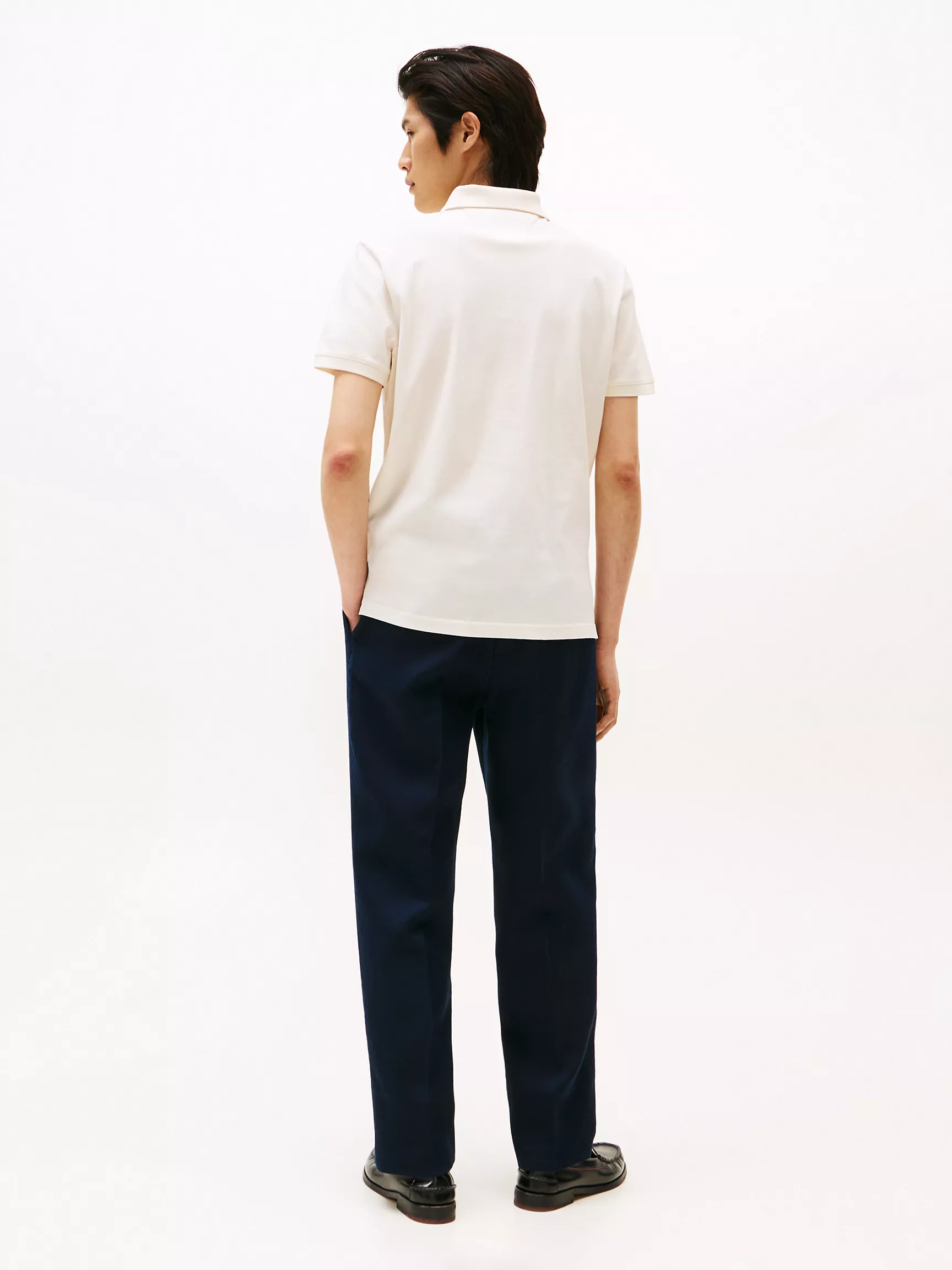 Мужское поло Tommy Hilfiger, Поло стандартного кроя с вышитым логотипом Crest и флагом