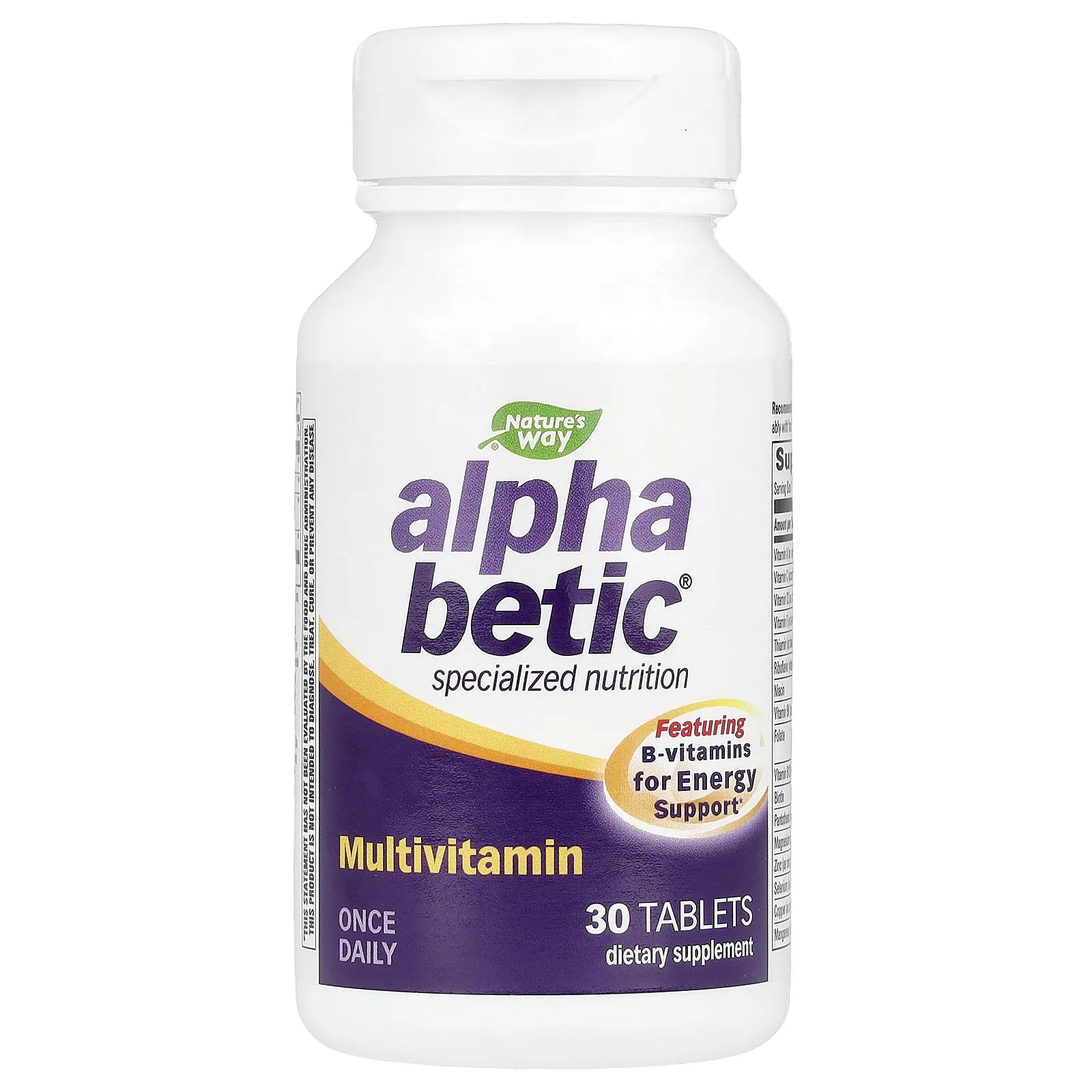 Nature's Way, Alpha Betic, мультивитамины, 30 таблеток