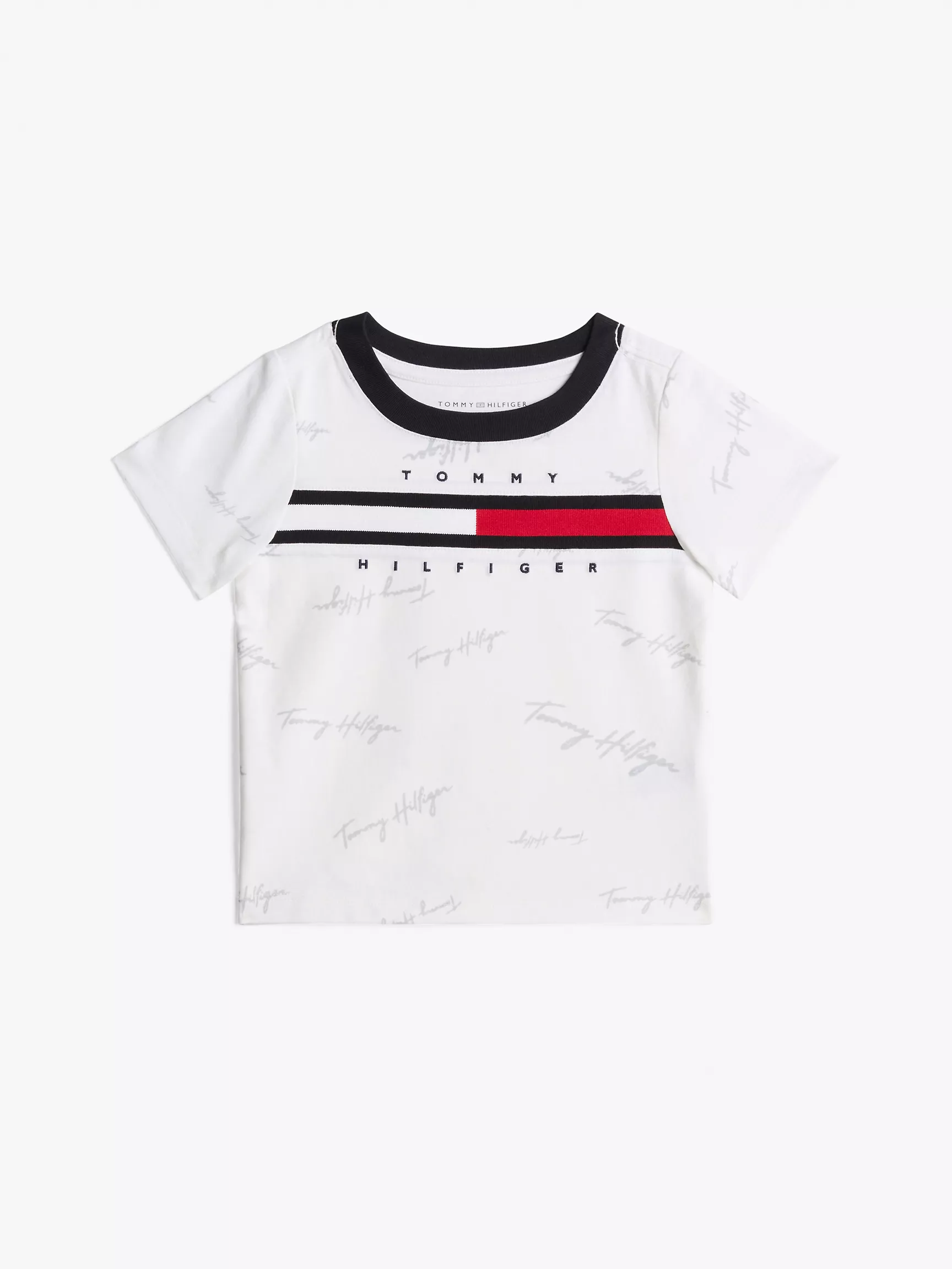 Детская футболка Tommy Hilfiger, Детская футболка с фирменными флаговыми полосками