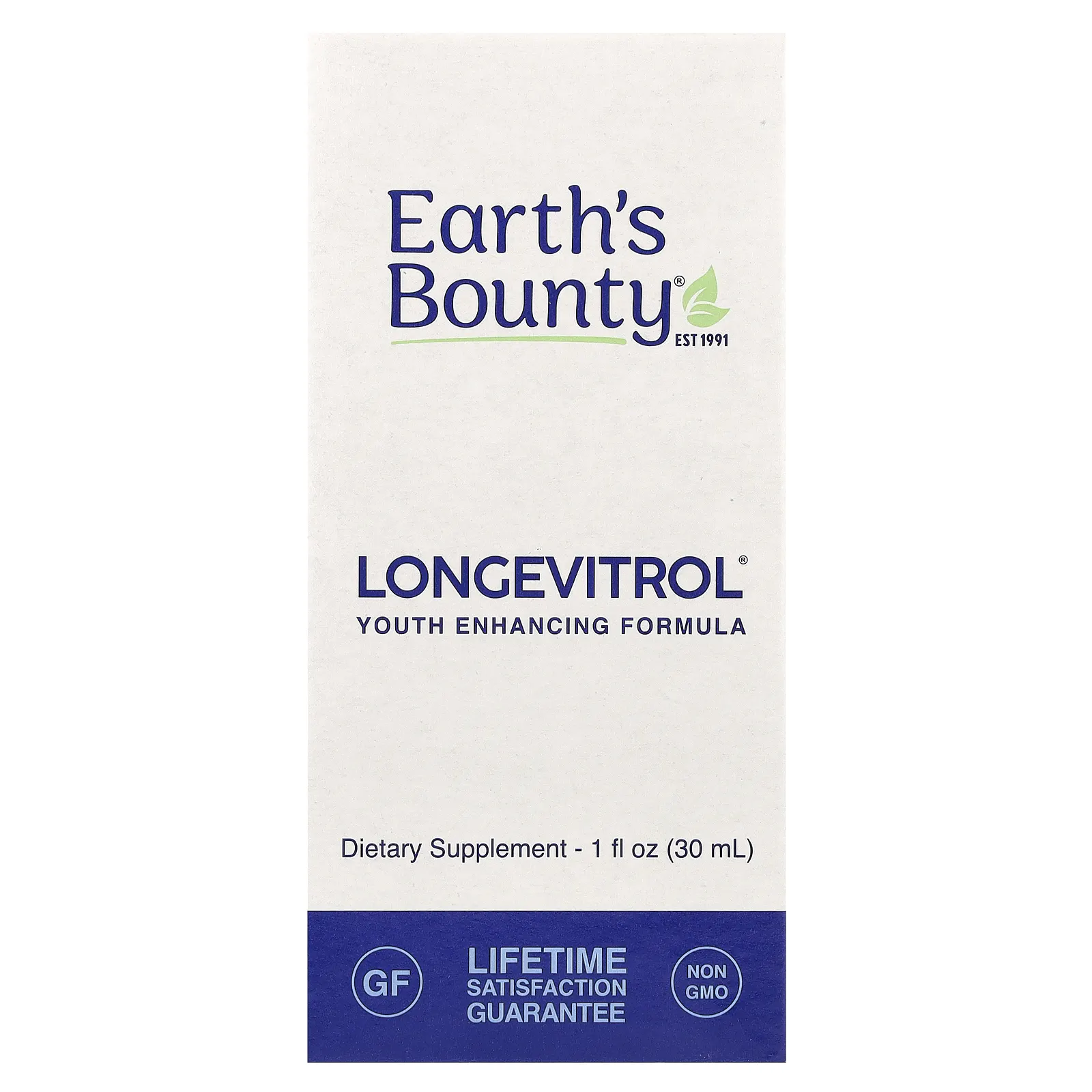 Earth's Bounty, Longevitrol, формула против старения, 30 мл (1 унция)