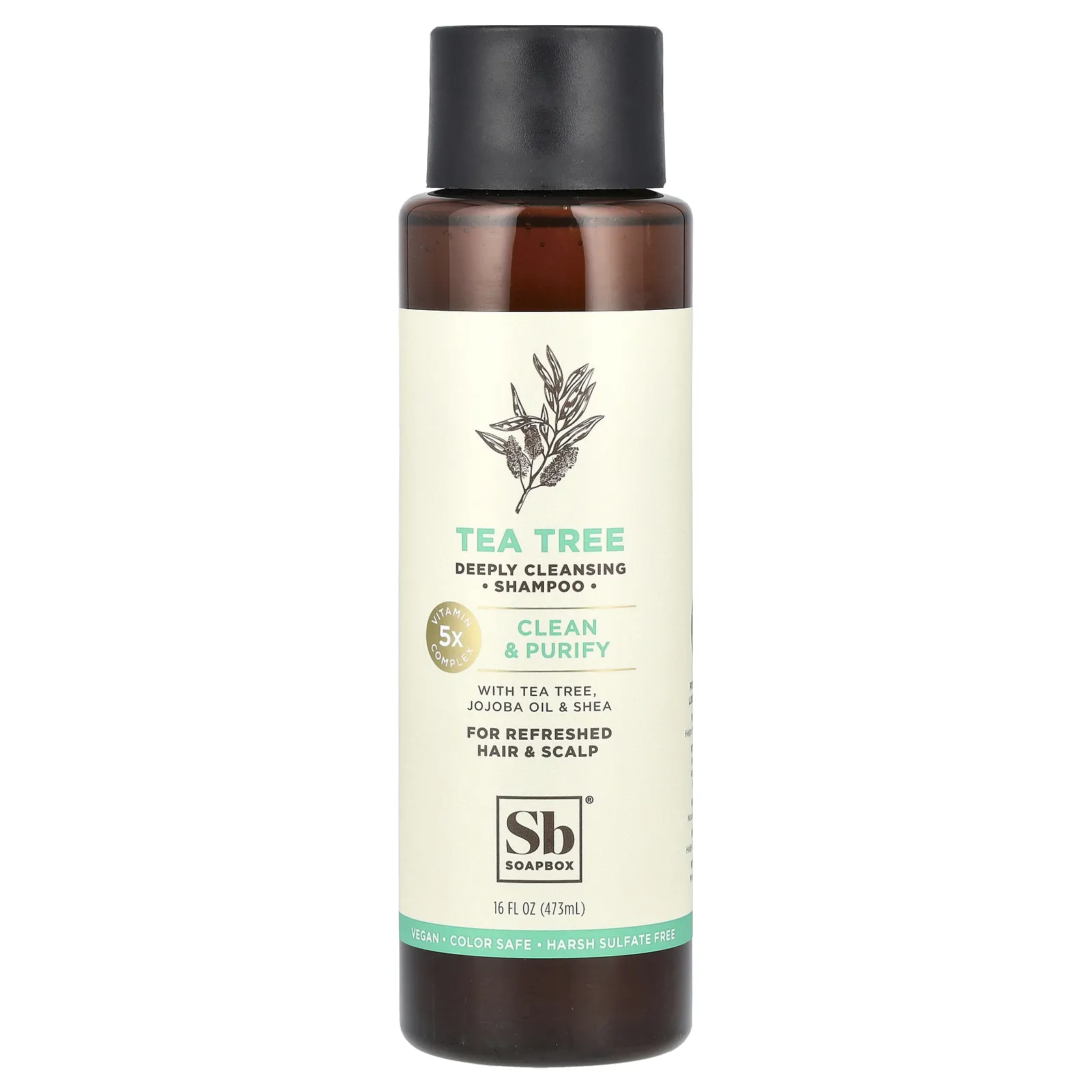 Soapbox, Шампунь с чайным деревом, очищение и очищение, 473 мл (16 жидк. Унций)