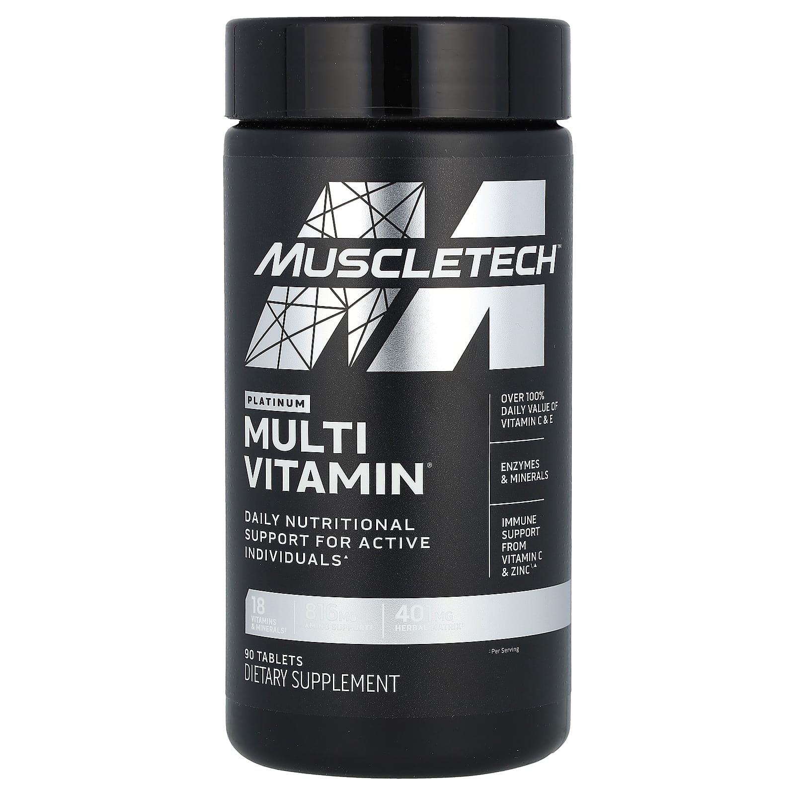 MuscleTech, Platinum Multivitamin, мультивитамины, 90 таблеток