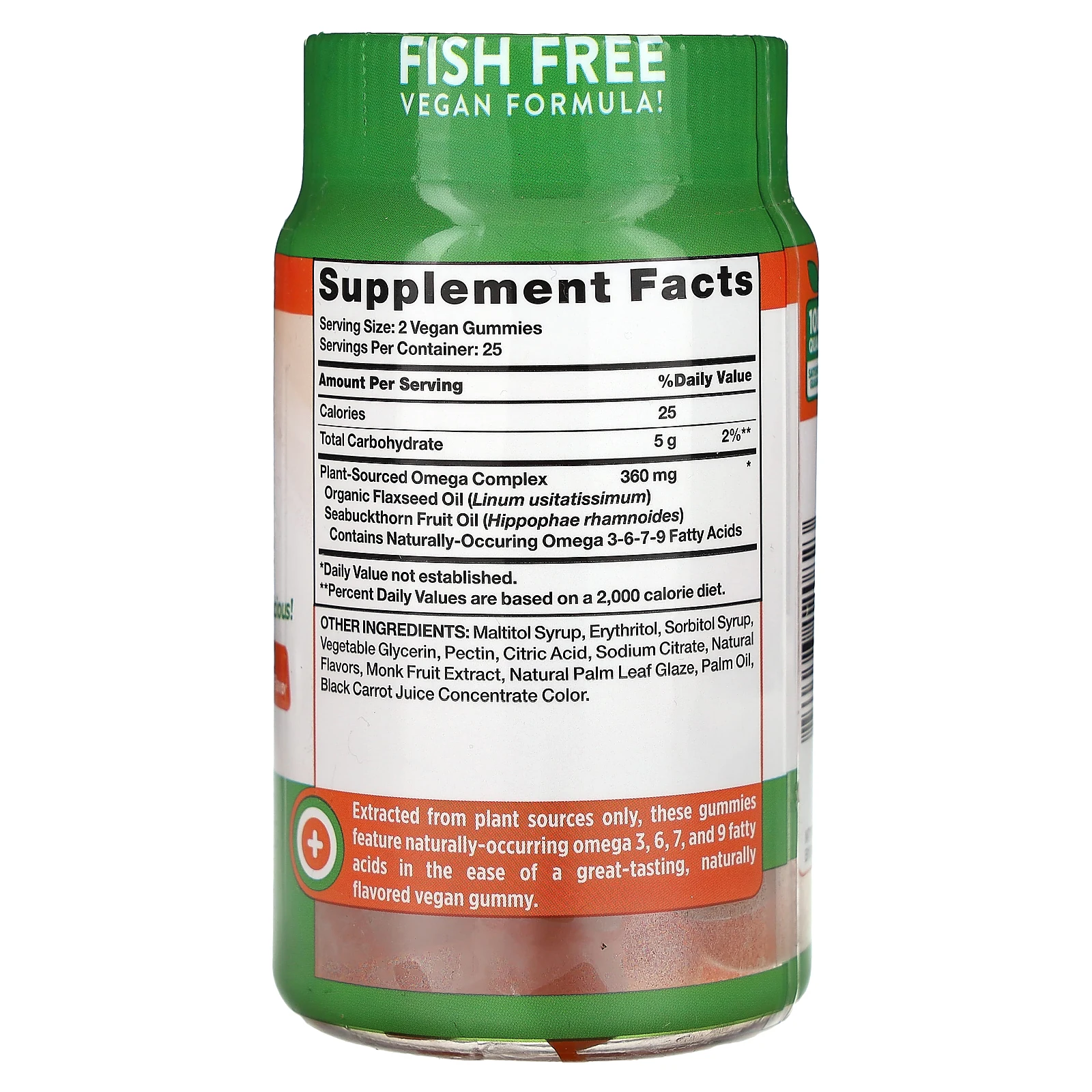 Nature's Truth, омега-3-6-7-9 из растительных жевательных таблеток, со вкусом персика, 50 веганских жевательных таблеток