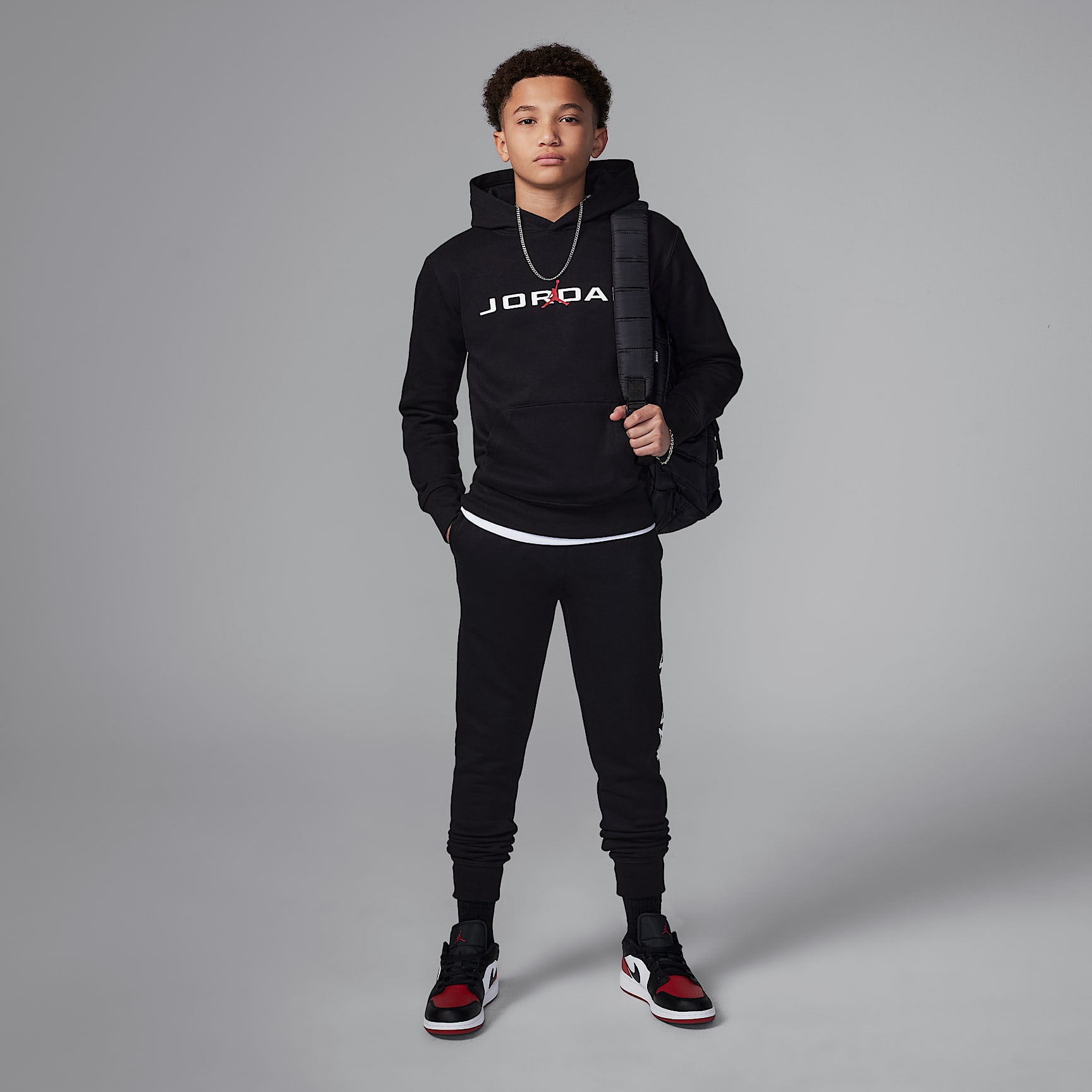 Jordan Big Kids' Baseline Pullover Hoodie
