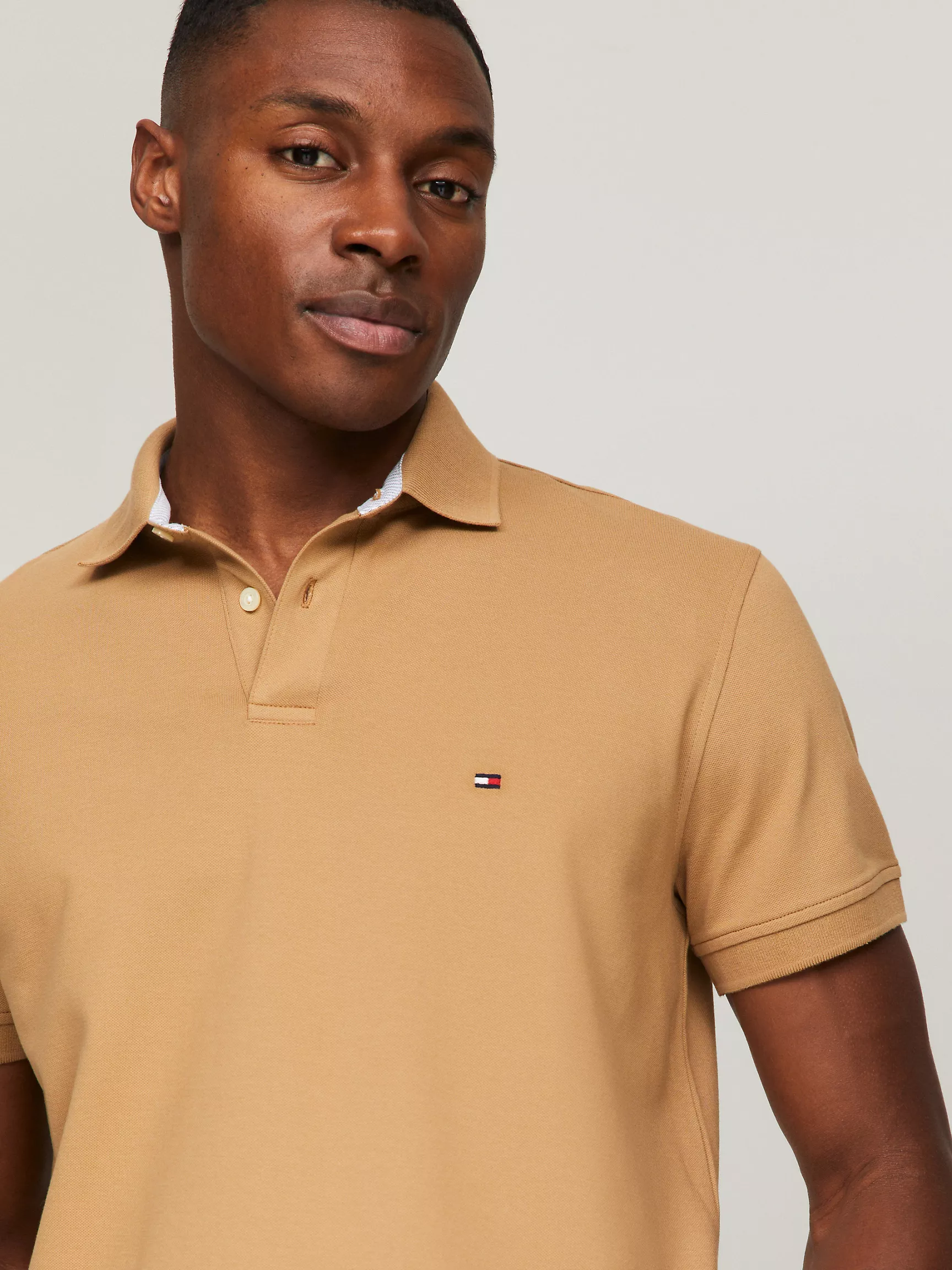 Мужское поло Tommy Hilfiger, Эластичное поло стандартного кроя Tommy