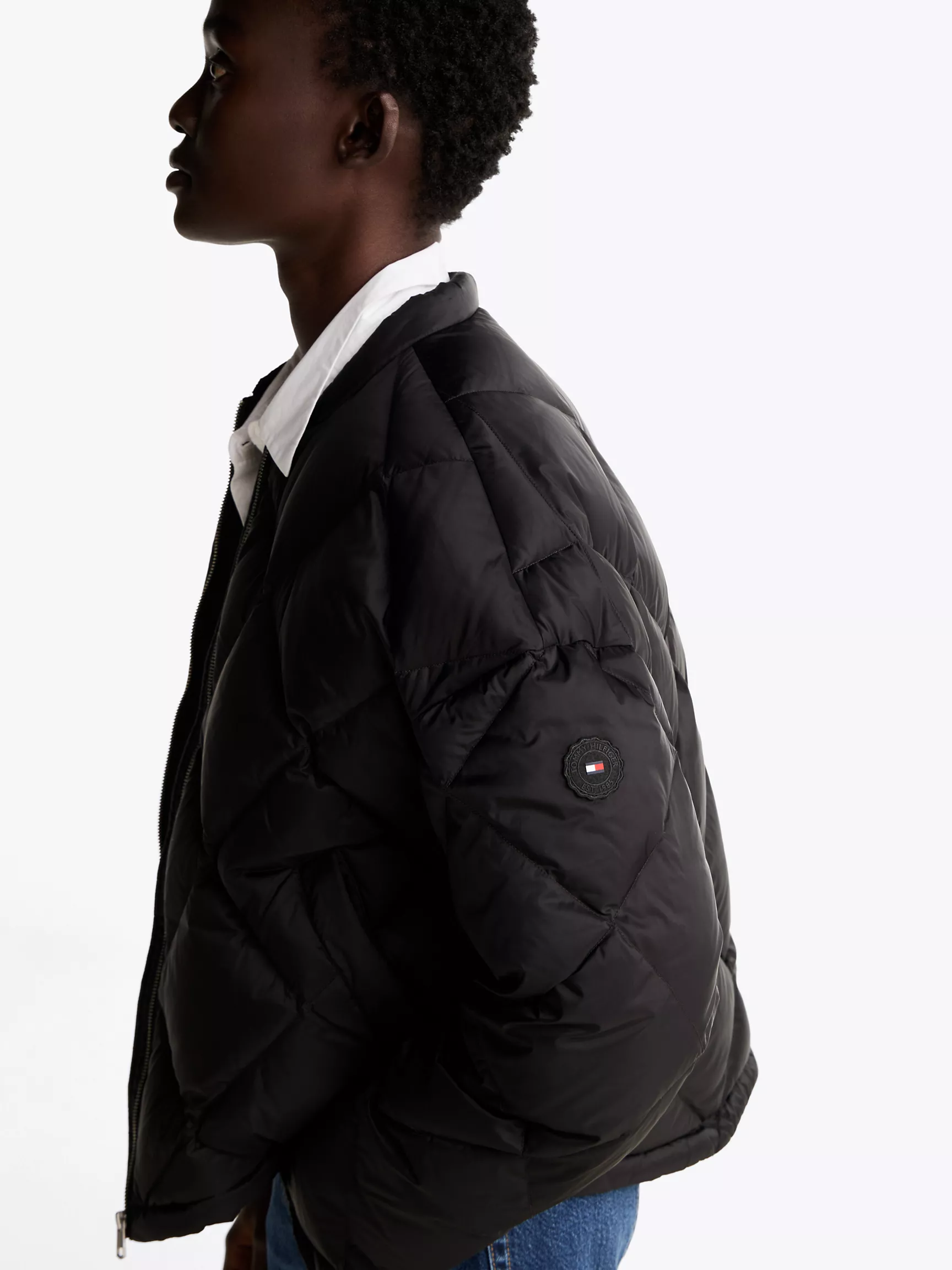 Женская куртка Tommy Hilfiger, Водоотталкивающий стеганый пуховой бомбер