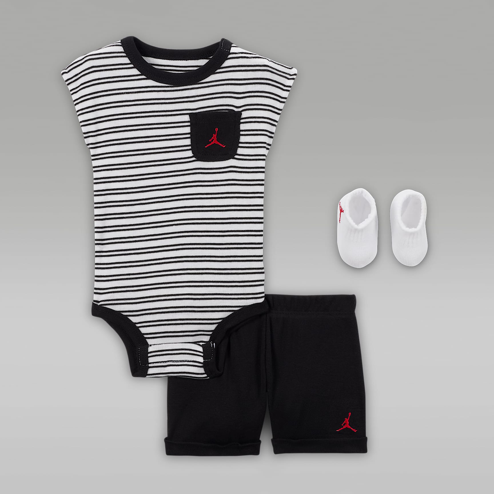 Jordan Essentials Baby Striped 3-Piece Set