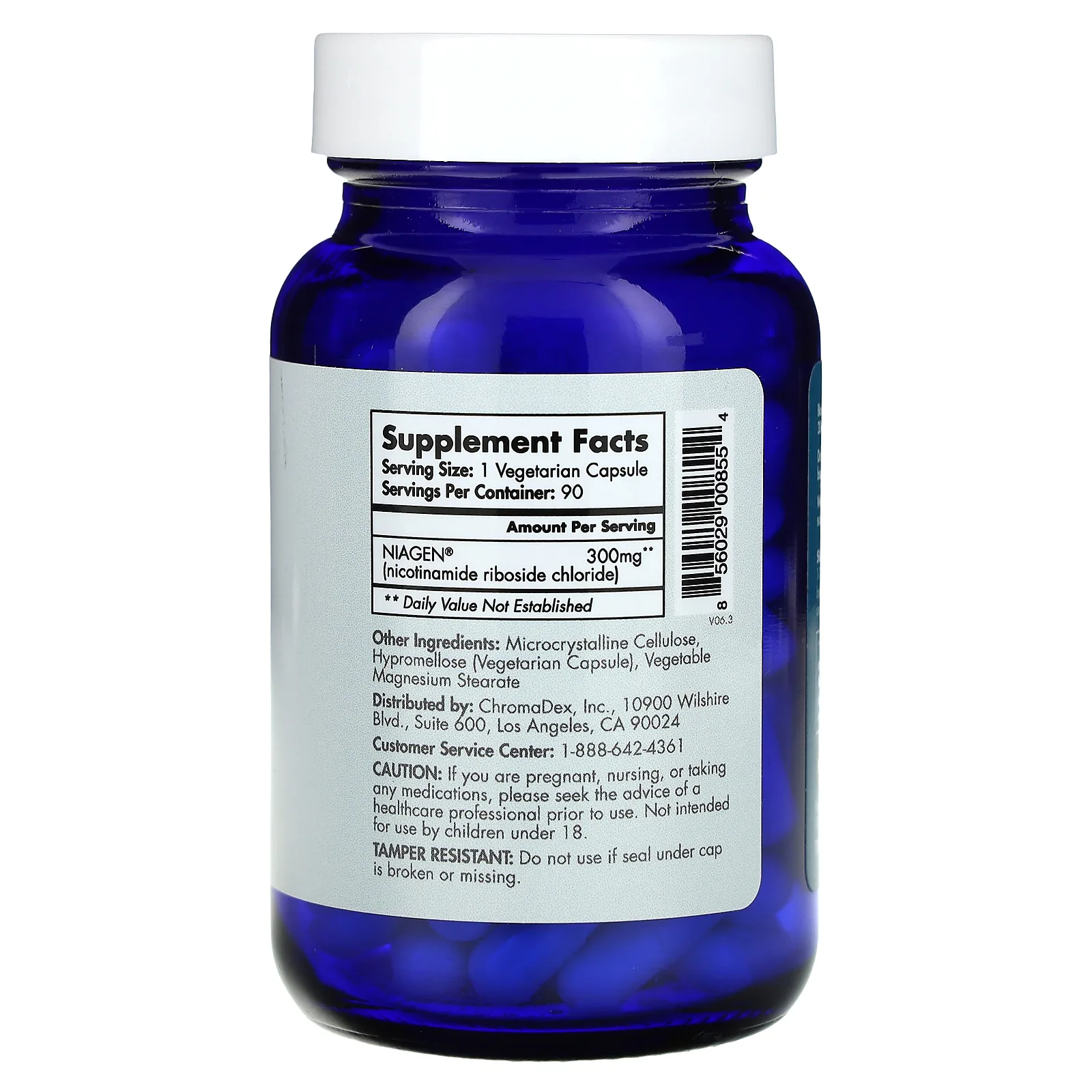 Tru Niagen, 300 мг, 90 вегетарианских капсул