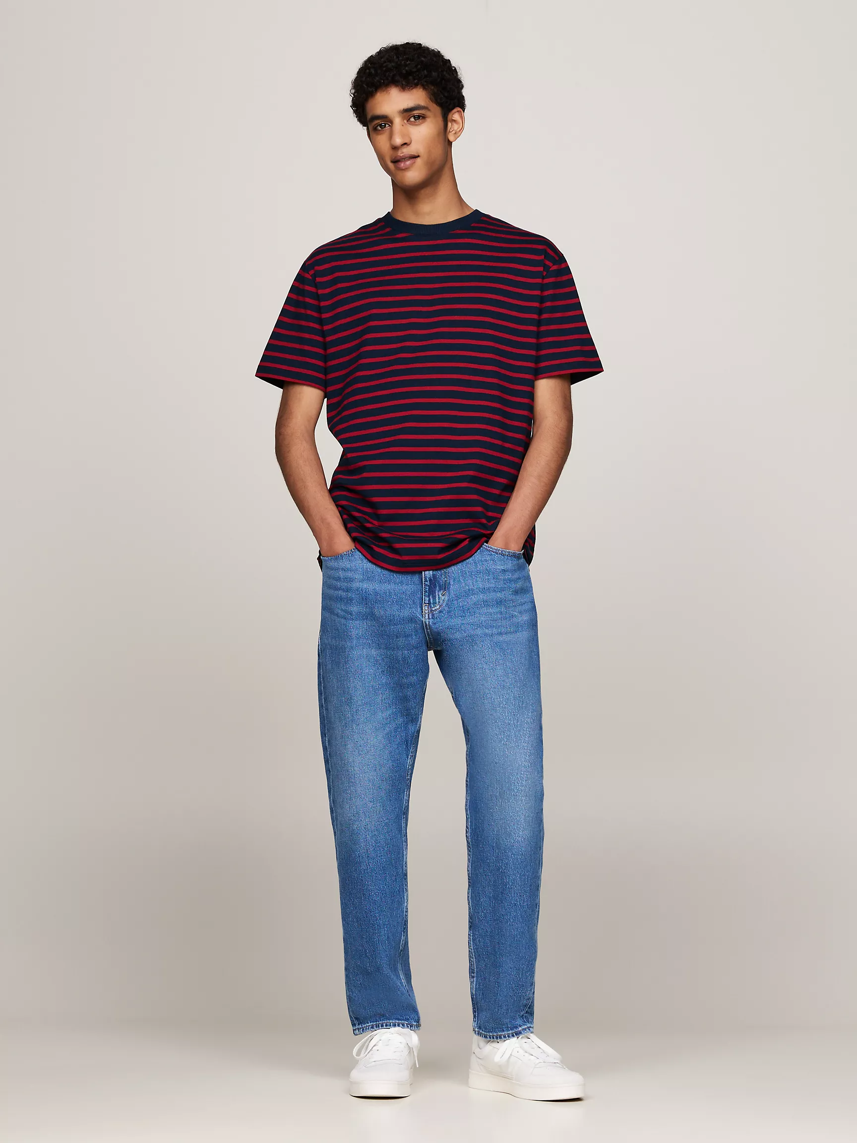 Мужская футболка Tommy Hilfiger, Морская полосатая футболка TJ