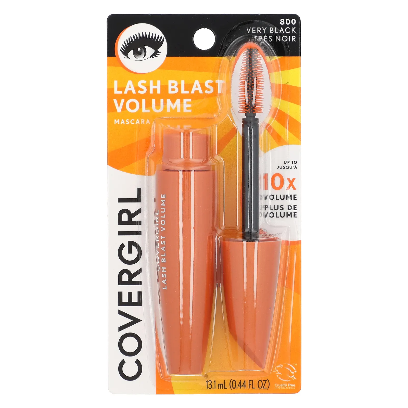 Covergirl, Lash Blast Volume, тушь для ресниц, оттенок 800 Very Black, 13,1 мл (0,44 жидк. унции)