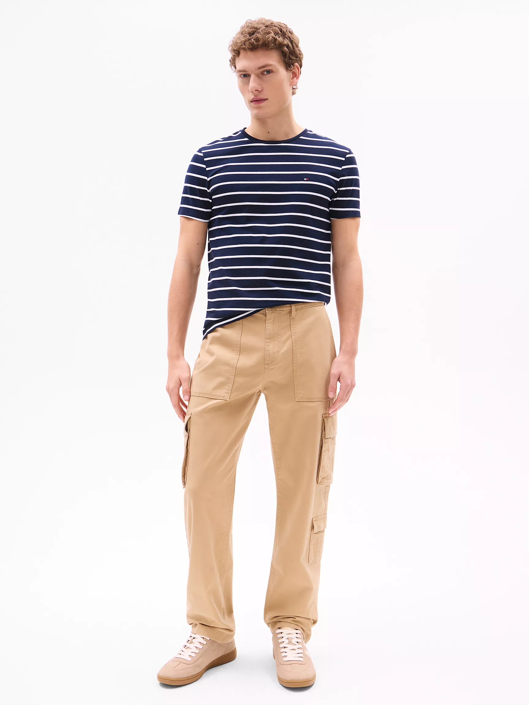 Мужская футболка Tommy Hilfiger, Эластичная футболка премиального качества сверхприталенного кроя