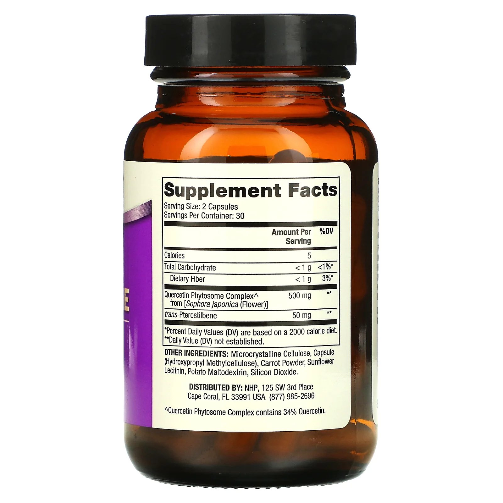 Dr. Mercola, Кверцетин и птеростильбен с усовершенствованной рецептурой, 60 капсул